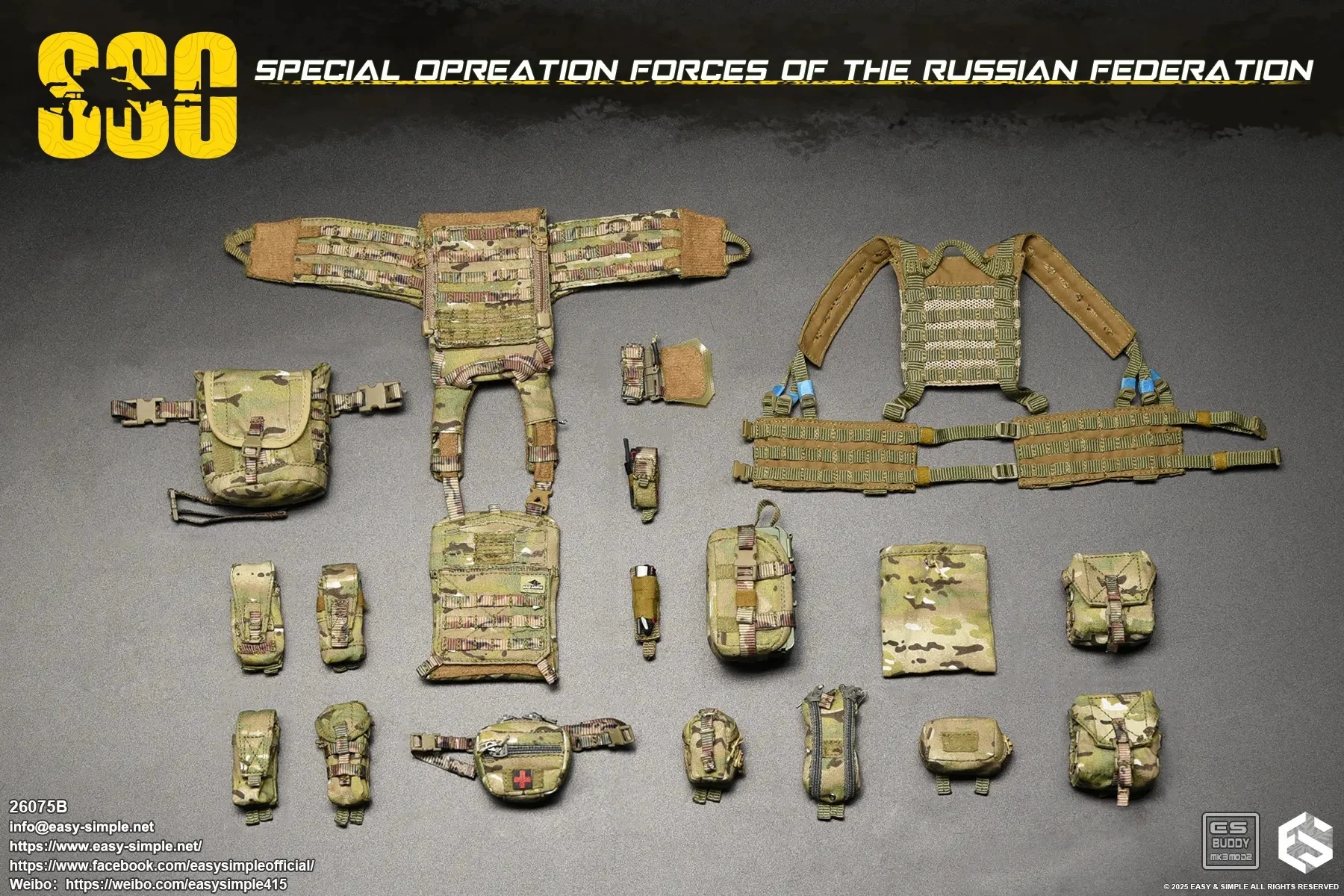 Easy Simple - Russian Federation Special Operations Forces Action Figure 26075A 26075B Licensed 