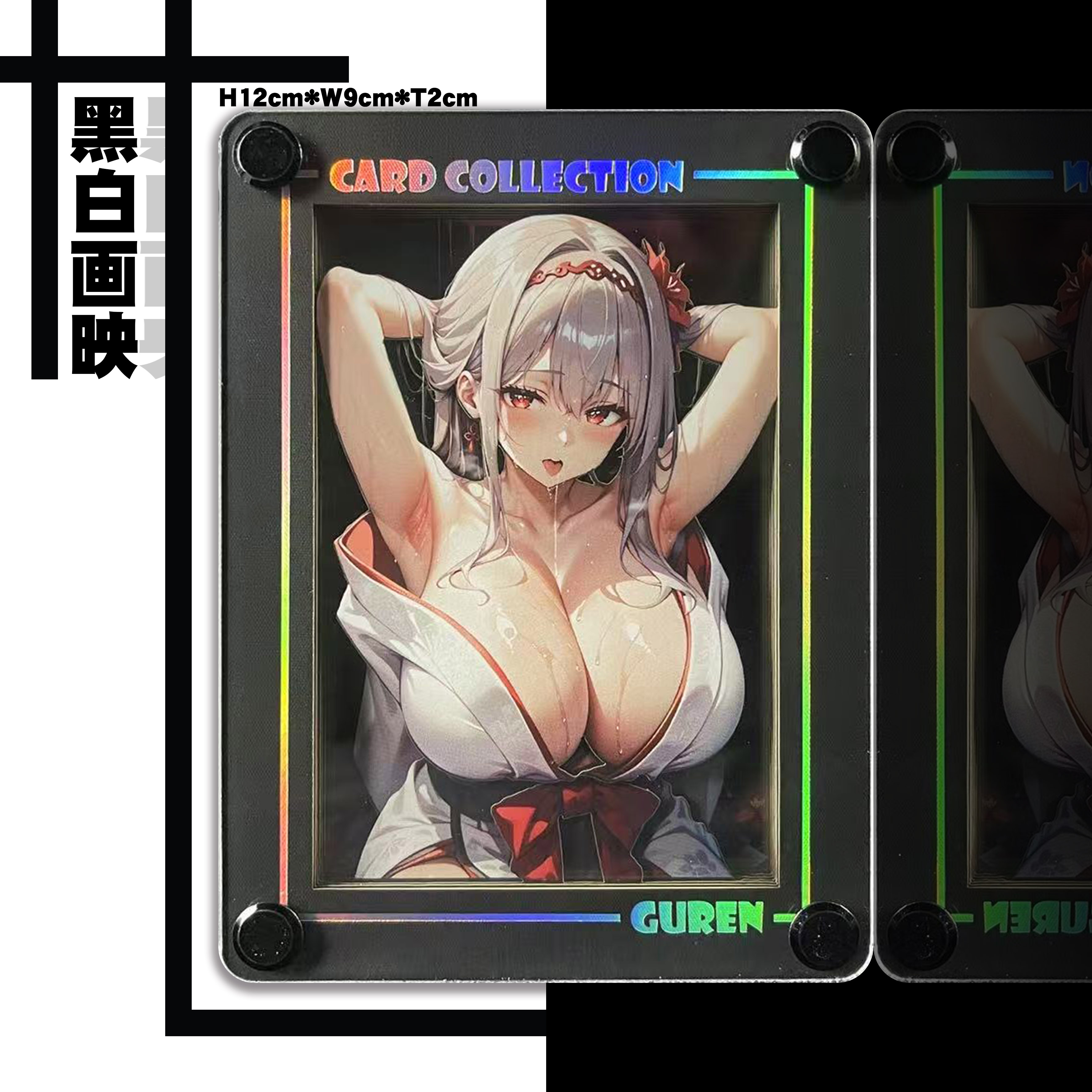 【Spot goods】 Product name: NIKKE Red Lotus White Desktop Decorative Card Brick Size: 12cm*9cm*2cm