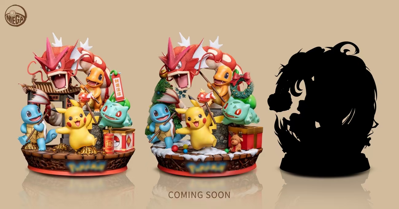 [Pre-sale] Pokémon Scene Series 1 and 2: "New Year and Christmas" [Size] H23cm X L21cm X W18cm (GK)
