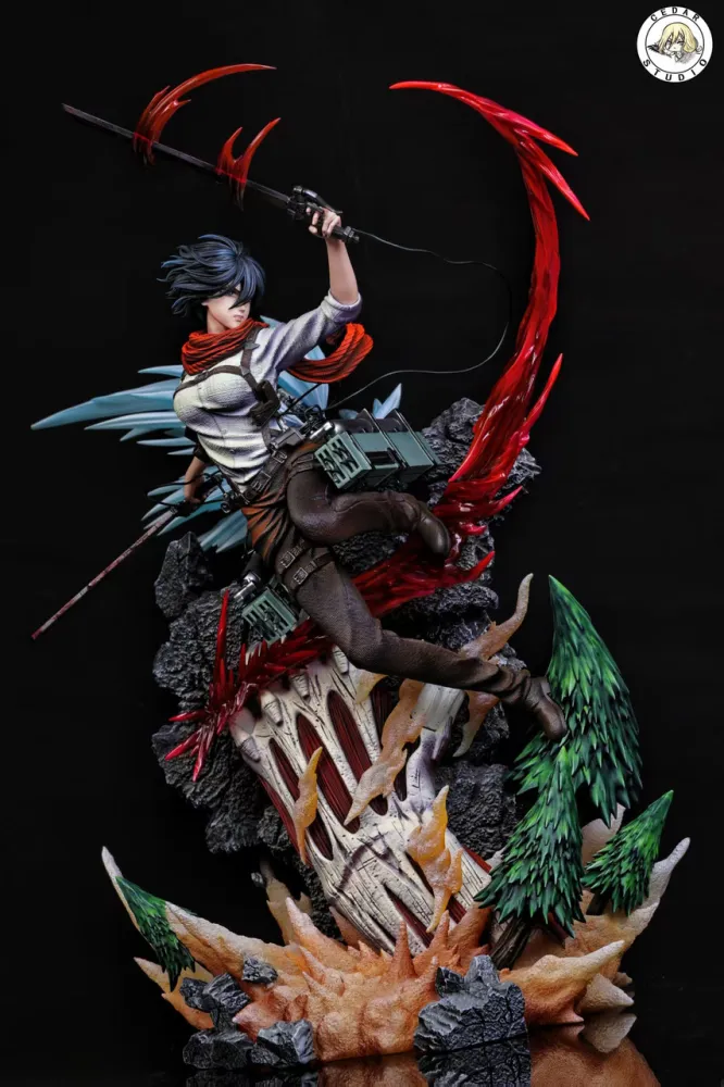 Cedar Studio -  Attack on Titan Mikasa Ackerman Statue 