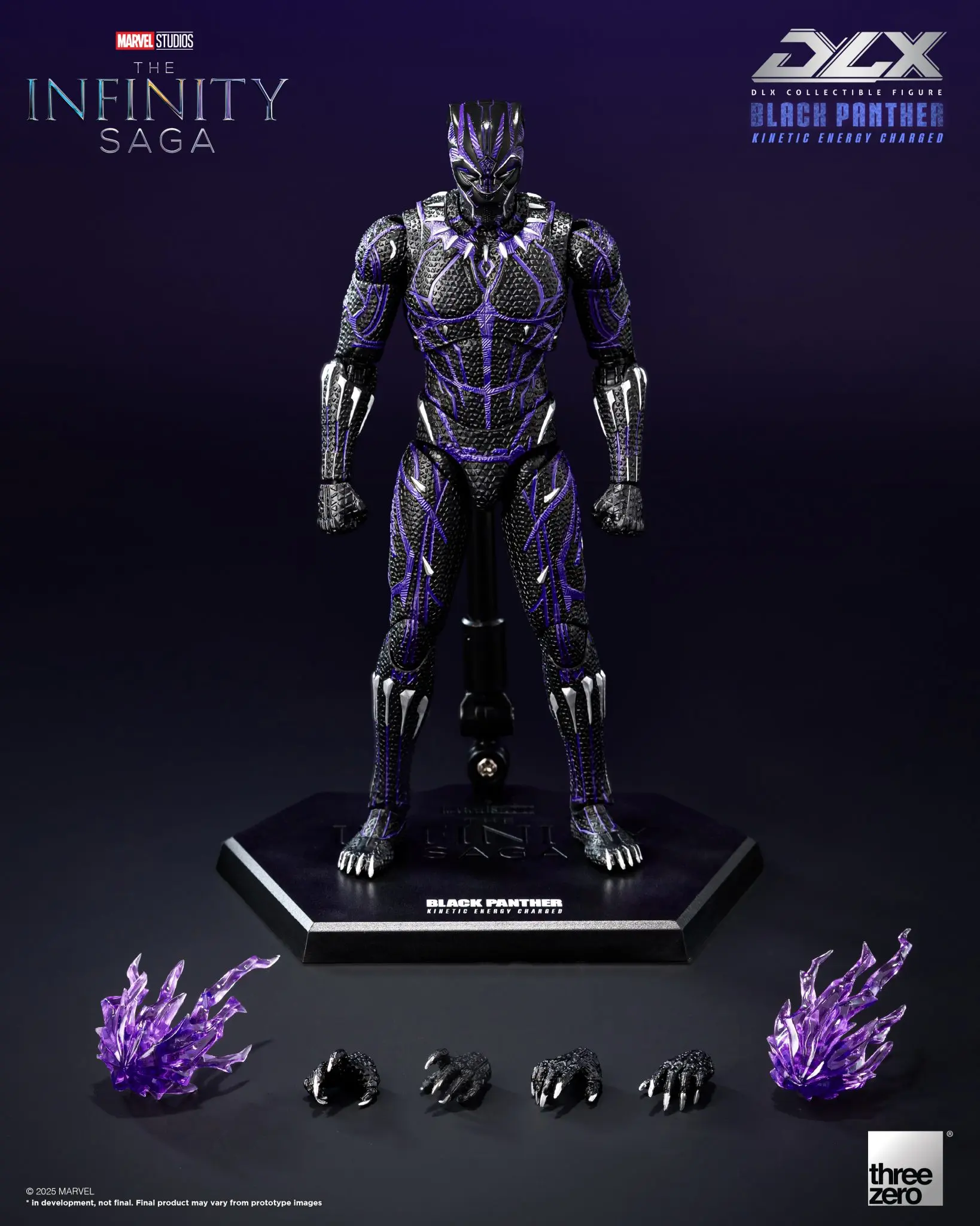 Threezero - Marvel Studios: The Infinity Saga DLX Black Panther (Kinetic Energy Charged) 3Z08210C0 (Licensed)Statue(GK)(Adult 18+) 