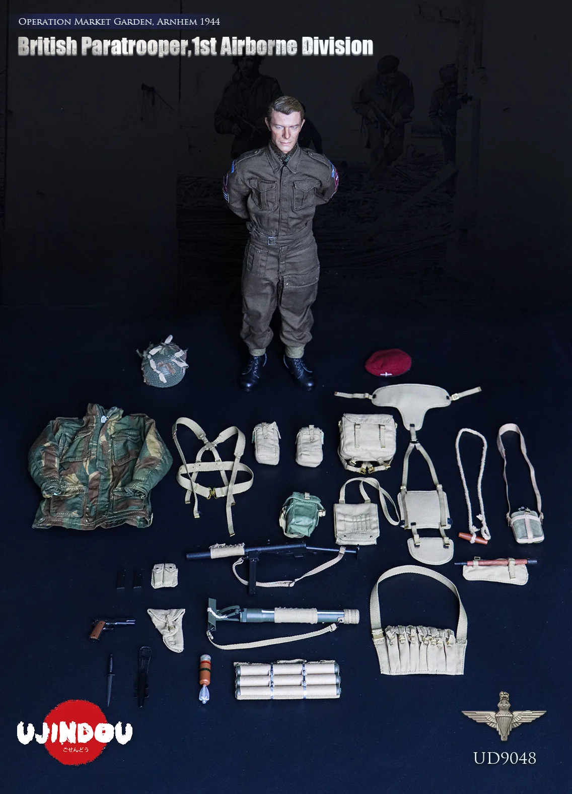 British Paratrooper 1st Airborne Division Operation Market Garden Arnhem 1/6 Action Figure Statue(GK)-UJINDOU-KWII-GK