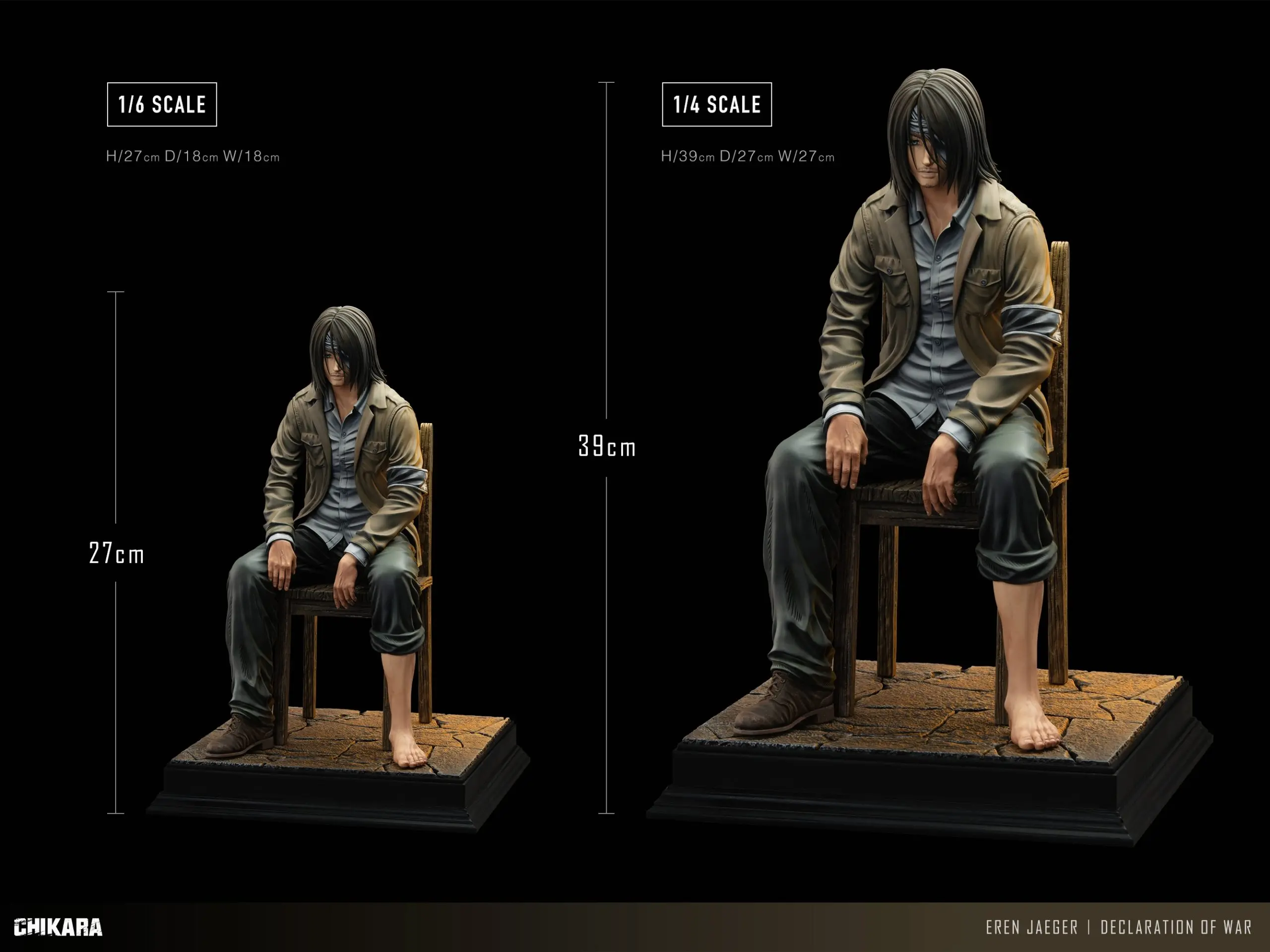 CHIKARA Studio - Attack on Titan Eren Jaeger Statue(GK)