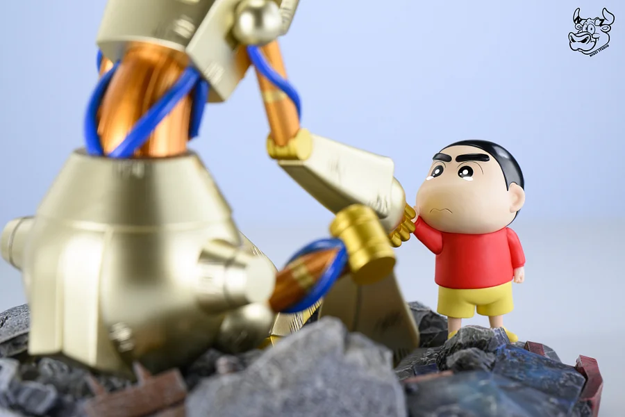 NIUZI Studio - Crayon Shin-chan Robo Dad and Shin-chan Statue(GK)
