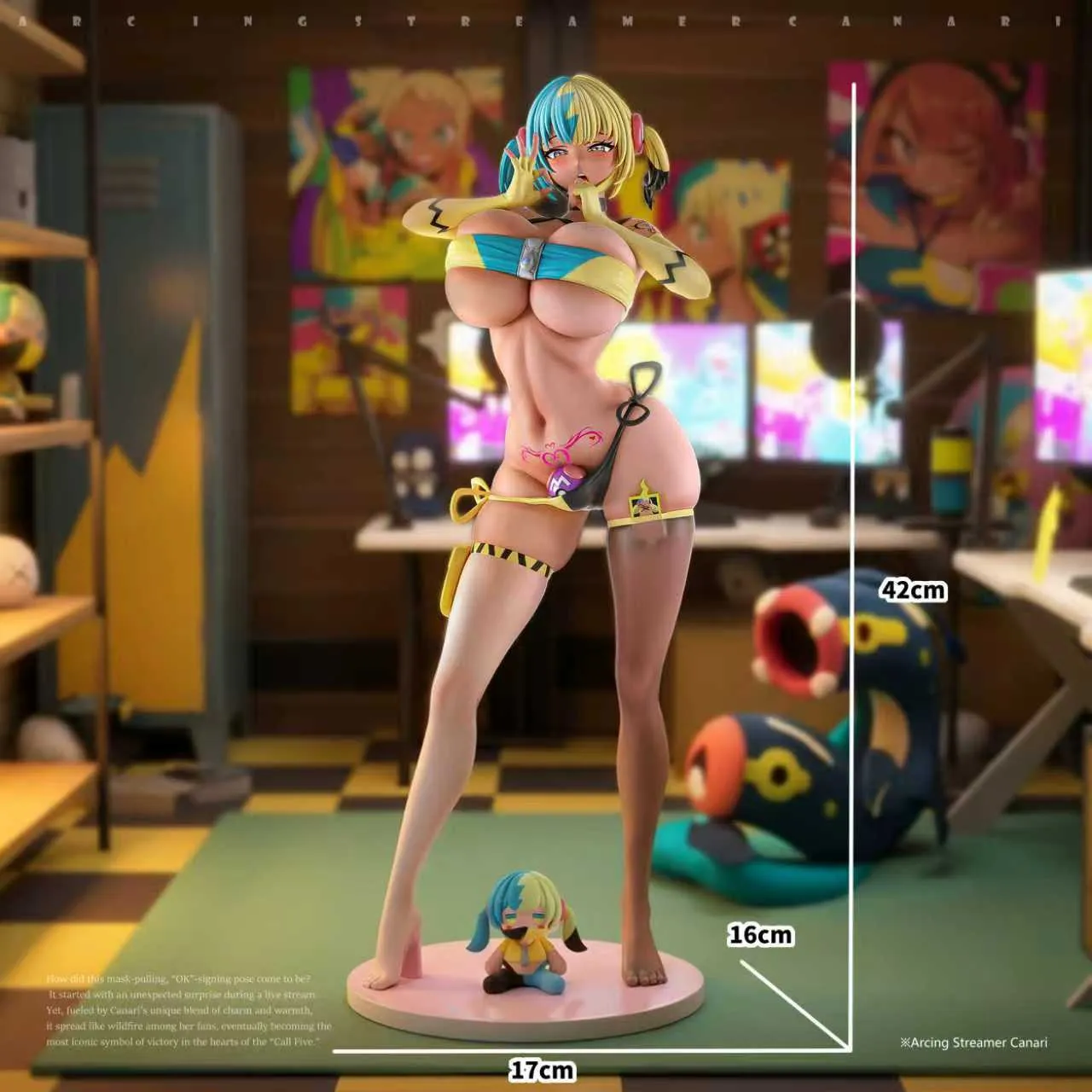   AGC Studio - Curvy Girl Canari Pokemon Statue