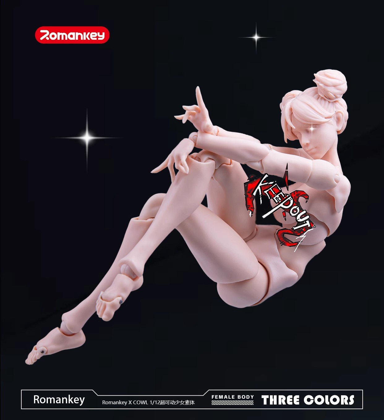 1/12 Scale Highly Articulated Female Body Reissue (Licensed) Statue (GK) -Romankey Studio