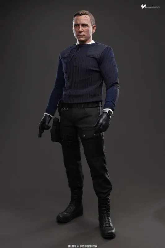 Hottoys - No Time To Die James Bond (Commando Outfit) 1/6th scale Collectible Figure MMS804 (Licensed) Statue(GK)