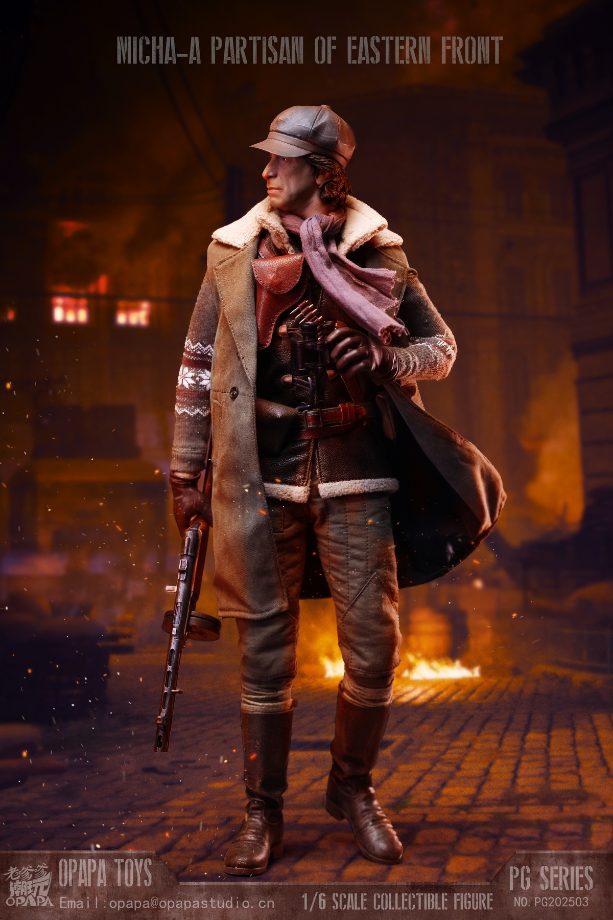 Call of Duty 1/6 Misha Petrov Partisan of Eastern Front PG202503 Ruins PG202506 Statue(GK)-OPAPA TOYS -KWII-GK