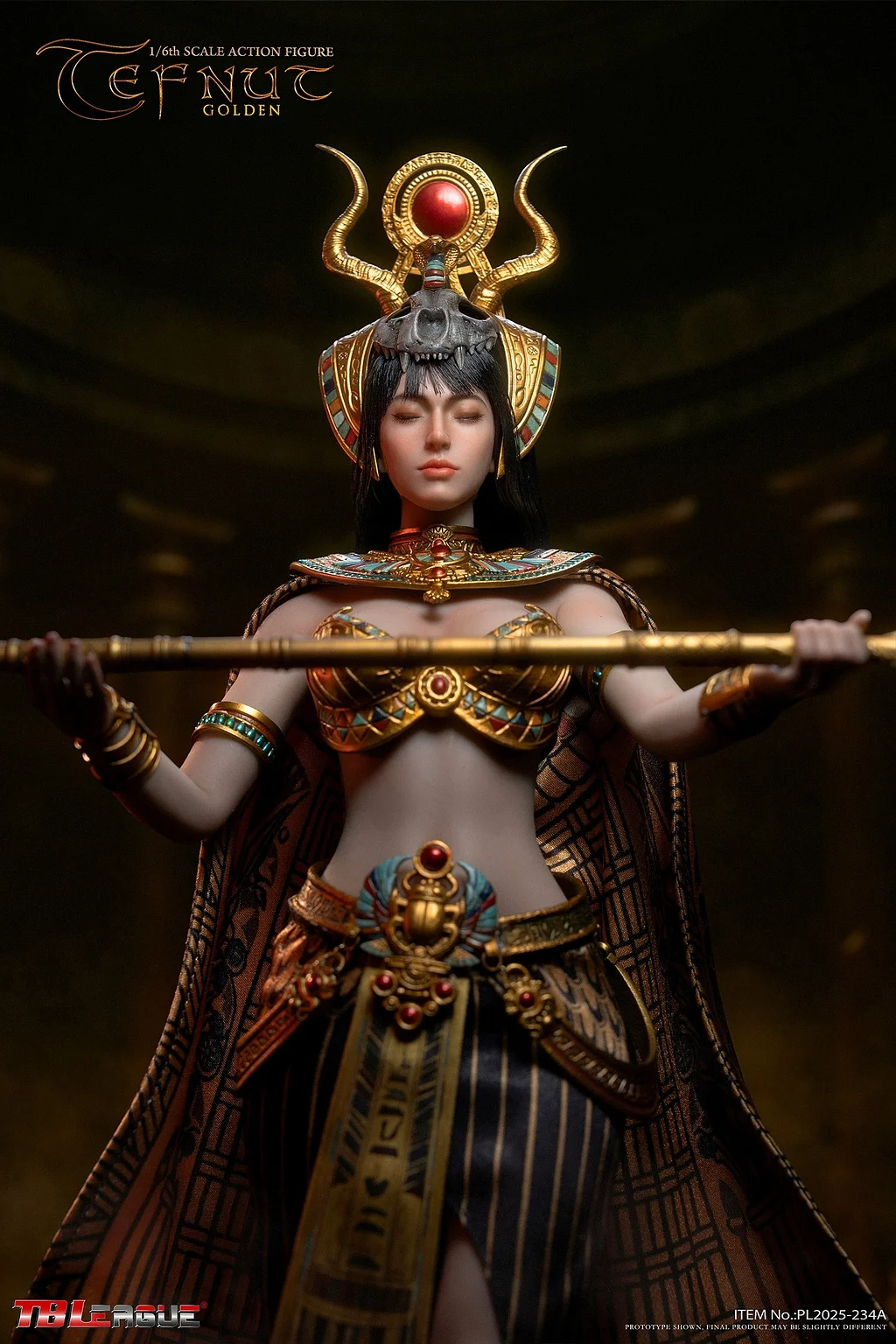 TBLeague - Tefnut Golden Action Figure Gold PL2025-234A & Blue PL2025-234B Statue