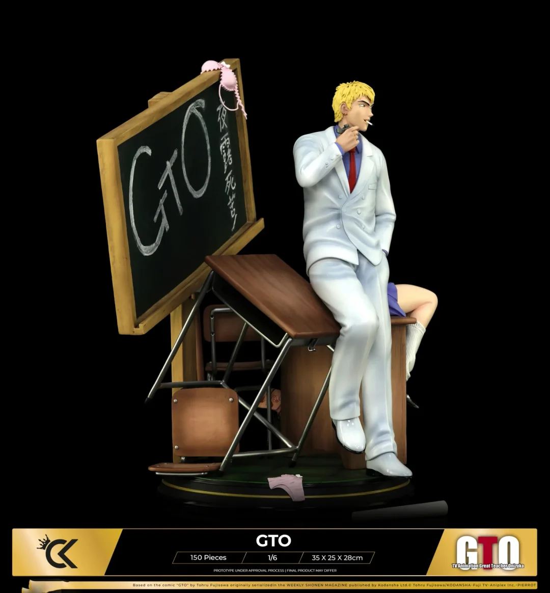IN-STOCK-Cartoon Kingdom Studio- Eikichi Onizuka & Urumi Kanzaki - Great Teacher Onizuka(Licensed)1/6Statue(GK) 