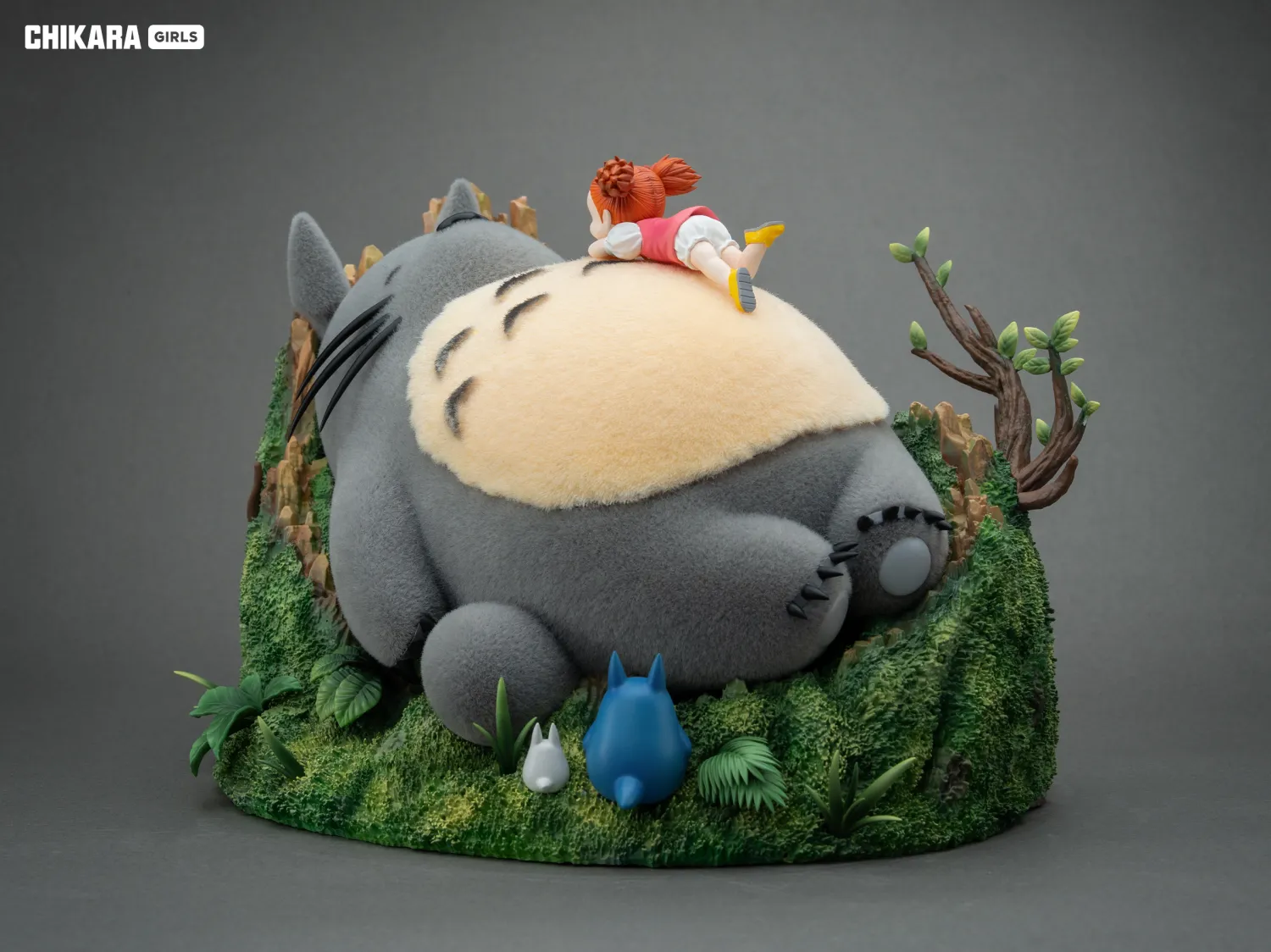 CHIKARA Studio -  My Neighbor Totoro Sleeping Totoro and Mei Statue 