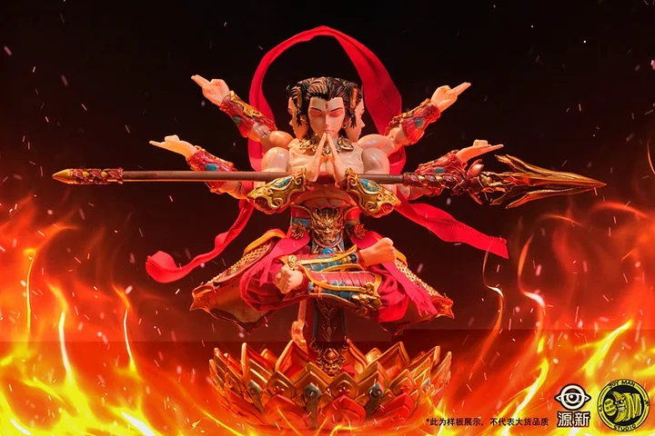 Journey To The West 1/12 Three Altars Sea Assembly Great God Nezha Third Prince Action Figure JX02501 JX02502 -Yuan Xin Studio & JOY MAN Studio -KWII-GK