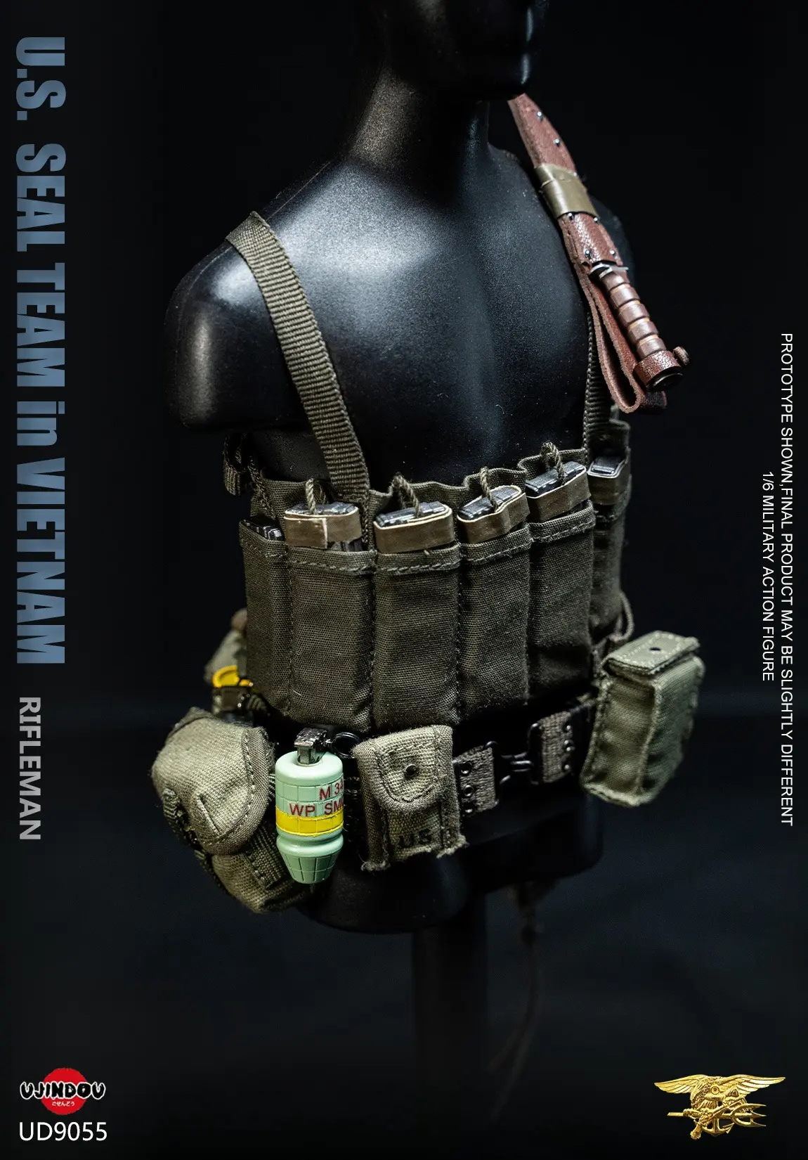 UJINDOU - 1/6 U.S. SEAL TEAM in VIETNAM RIFLEMAN UD9055 (Licensed) Statue(GK) 