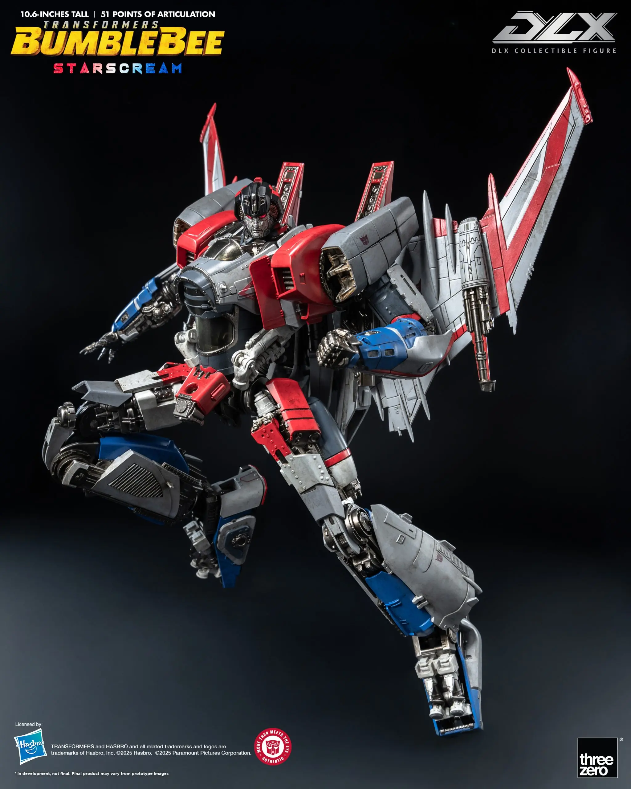 Threezero - Transformers: Bumblebee DLX Starscream 3Z09430W0 (Licensed) Statue