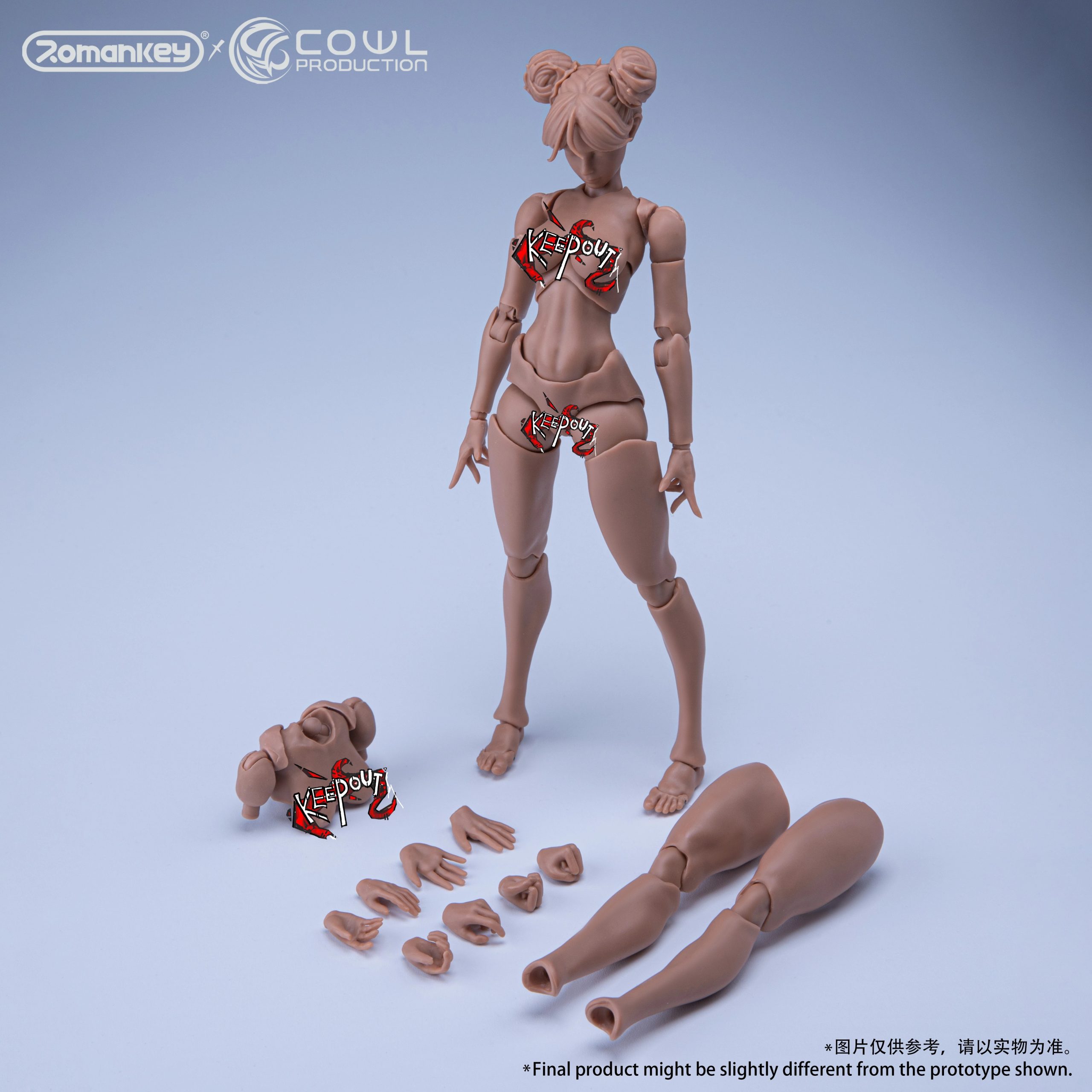 1/12 Scale Highly Articulated Female Body Reissue (Licensed) Statue (GK) -Romankey Studio