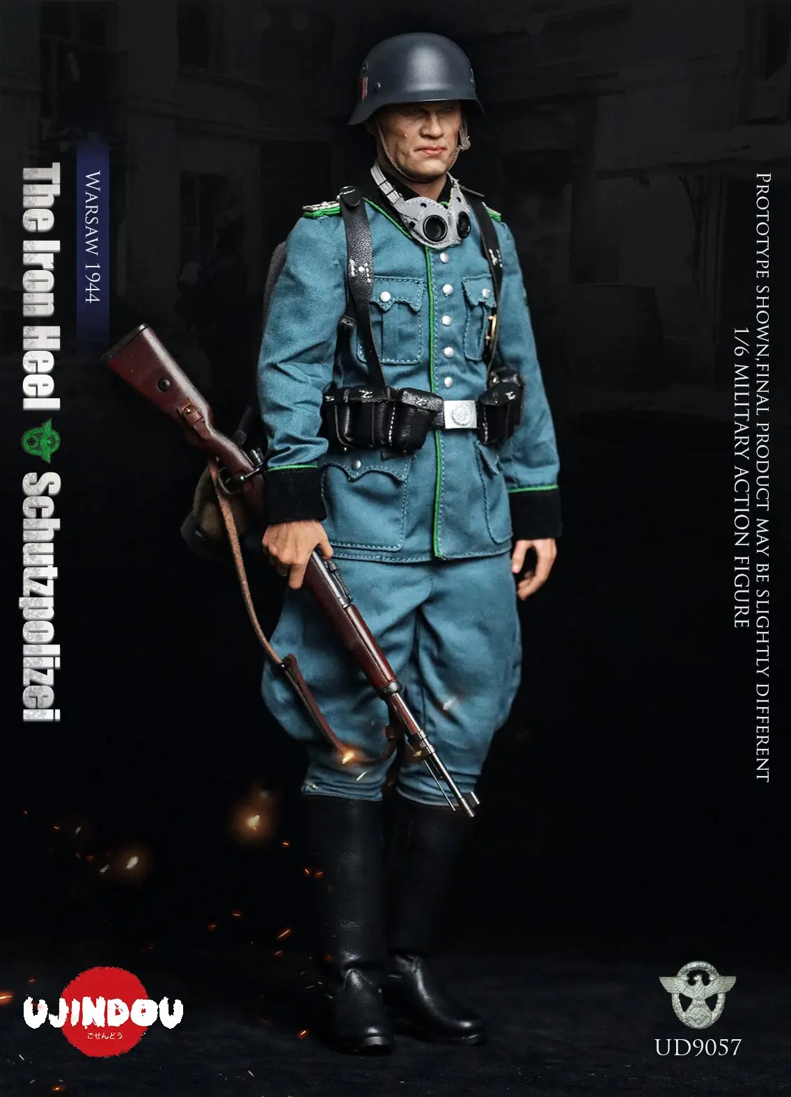 UJINDOU - 1/6 The Iron Heel-WWII German Schutzpolizei Warsaw 1944 UD9057 (Licensed)Statue