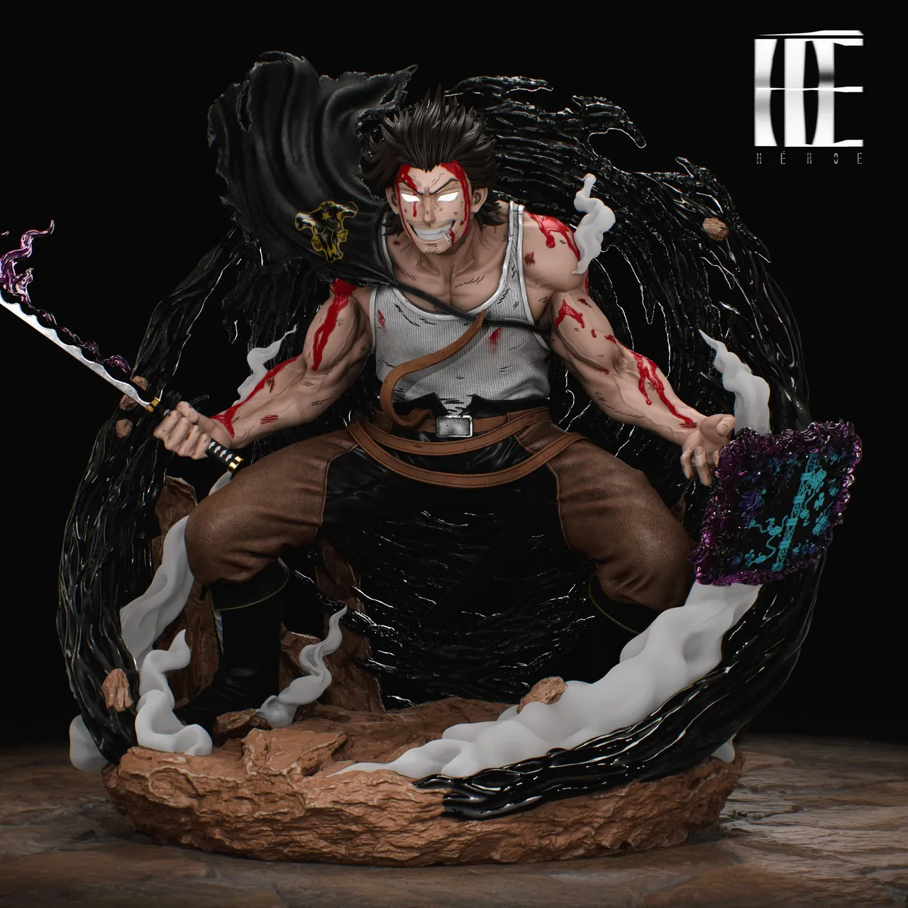 Héroe Collectibles - Black Clover Yami Sukehiro  1/6 Statue 