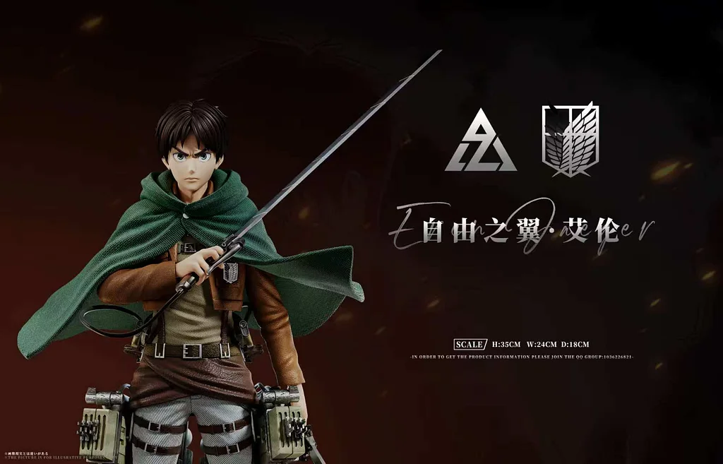 AZ Studio - Wings of Freedom Eren Jeager 1/3 Statue
