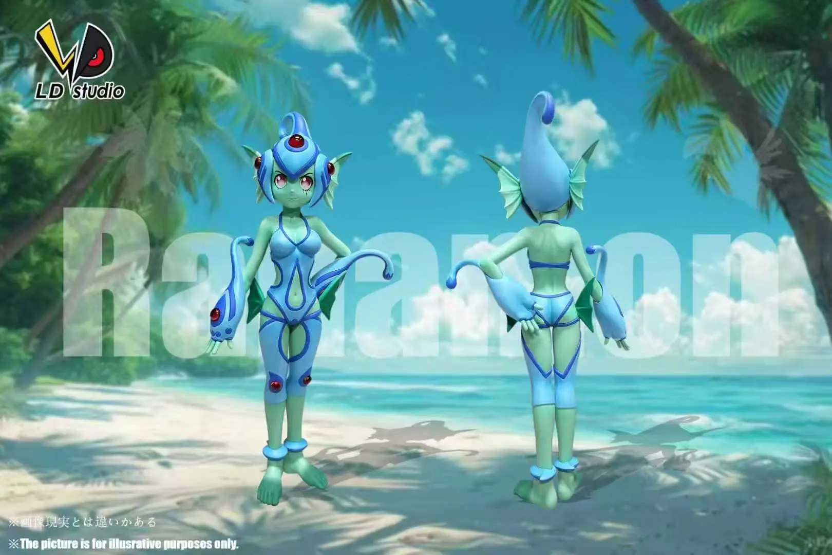 LD Studio - Digimon 04 unlimited land number ten players joint series The last Ranamon Statue(GK) 