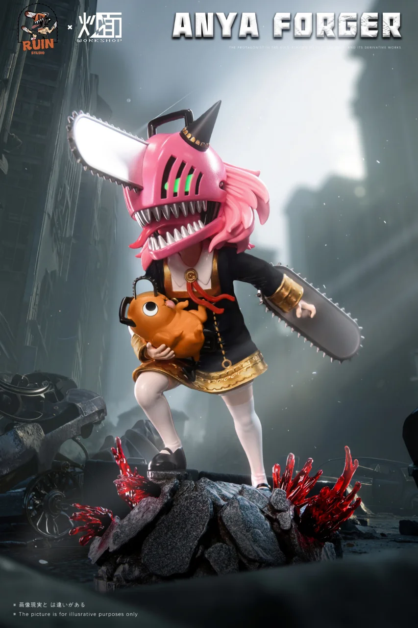 CM Studio & RUIN Studio - Spy x Family Anya cos Chainsaw Man Statue(GK)