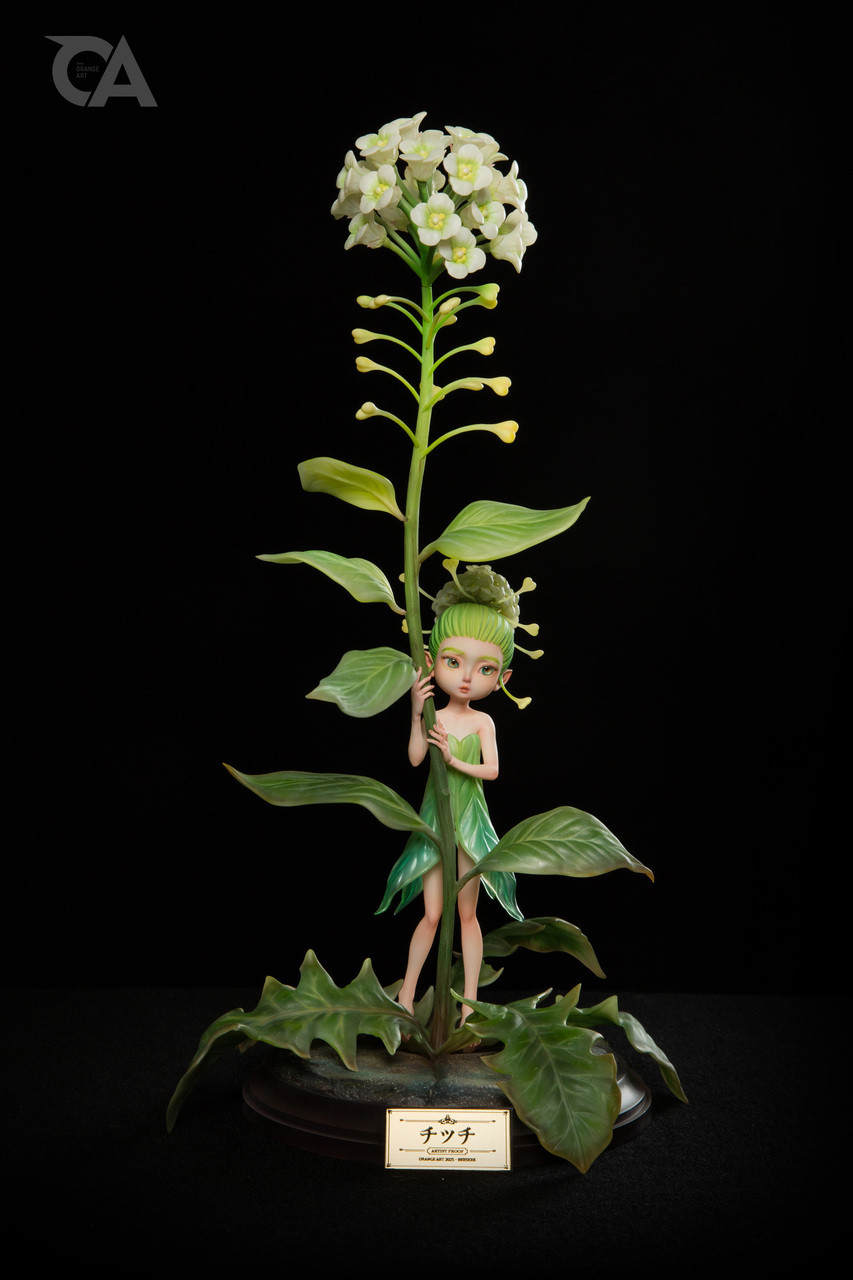 Shepherds Purse flower Fairy 1/1 Statue (GK)- Orange Art Studio
