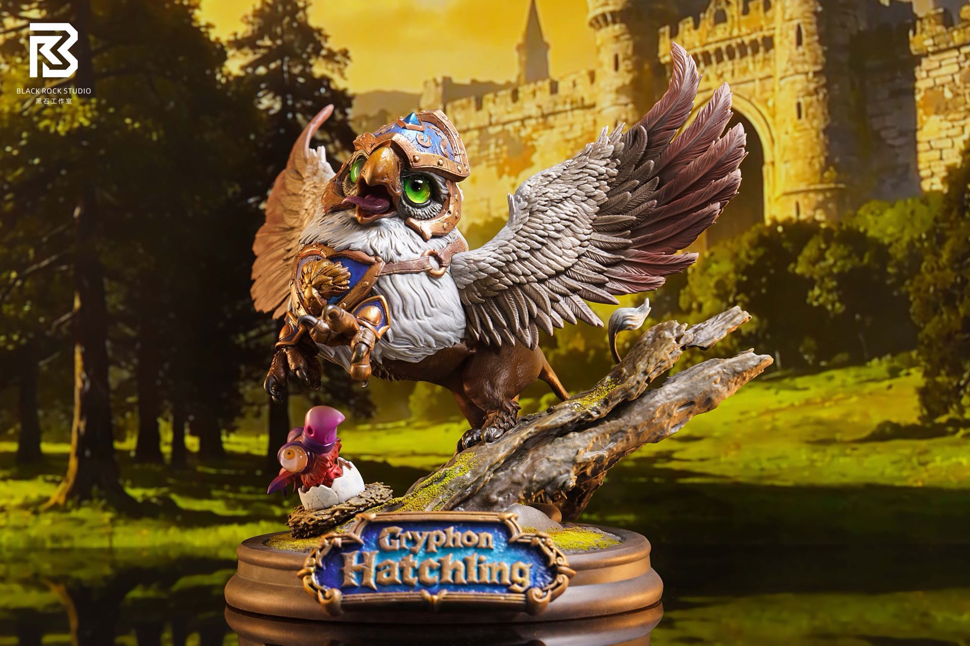 BR Studio Gryphon X Observer X Ogre Chibi Figure World of Warcraft