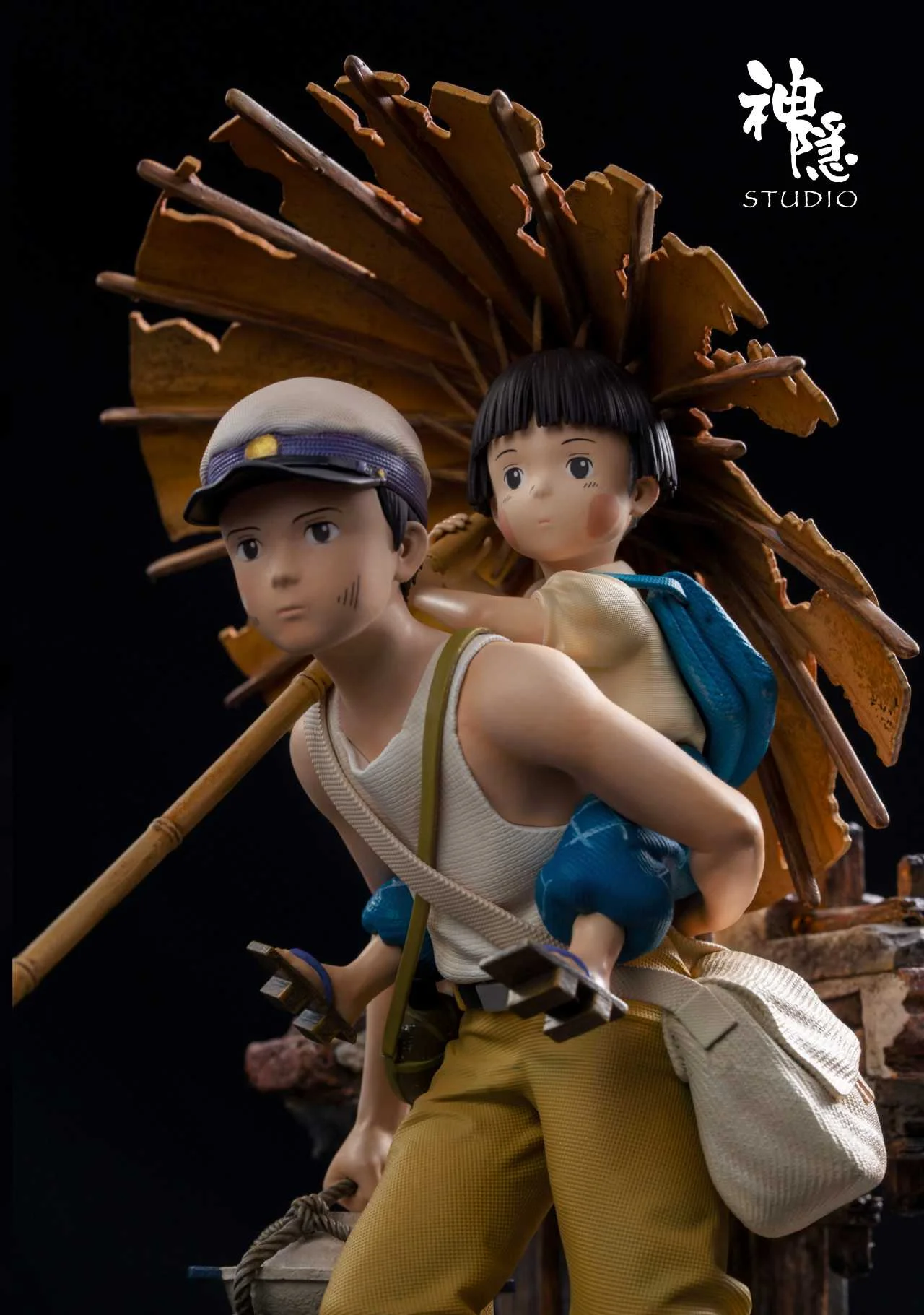 ShenYin Studio - Grave of Fireflies Seita & Setsuko Statue