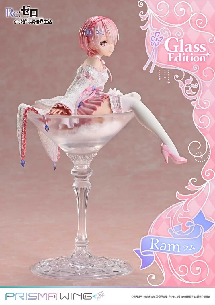  PRISMA WING Re:ZERO -Starting Life in Another World- Ram Glass Edition 1/7 Scale Pre-Painted Figure PWRZR-03P (Licensed)Prime 1 Studio & PRISMA WING-KWII-GK