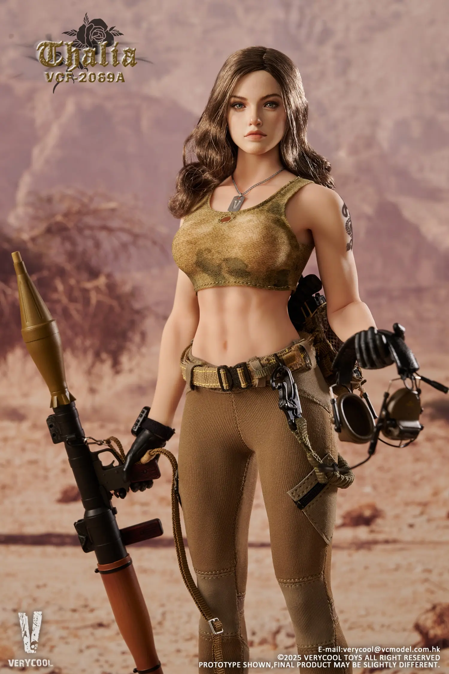 VERYCOOL -VCF-2069 Desert female soldier -Thalia (Licensed) 1/6 Scale Action Figure 