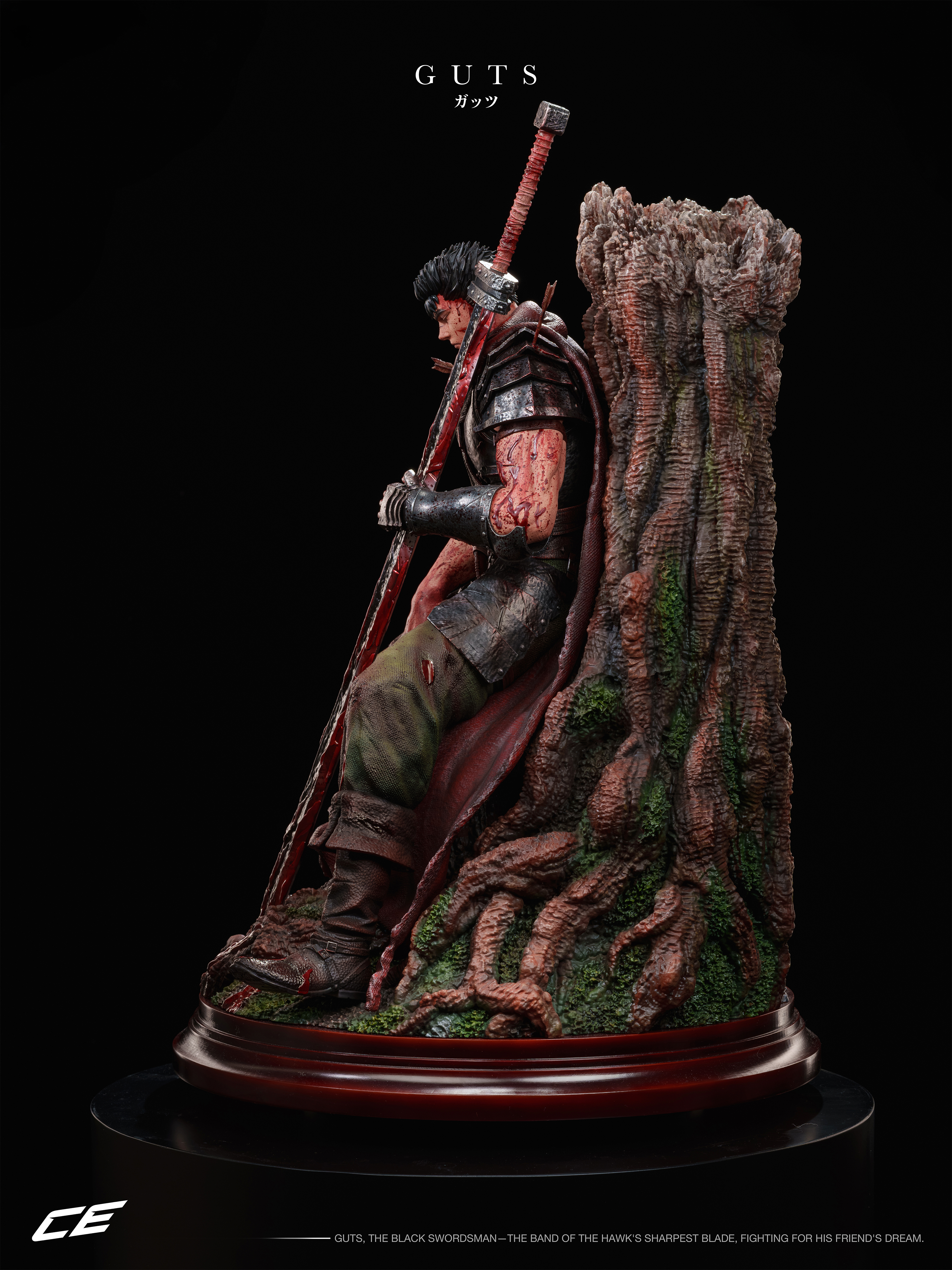 CE Studio Guts Leaning Against Tree Berserk Statue