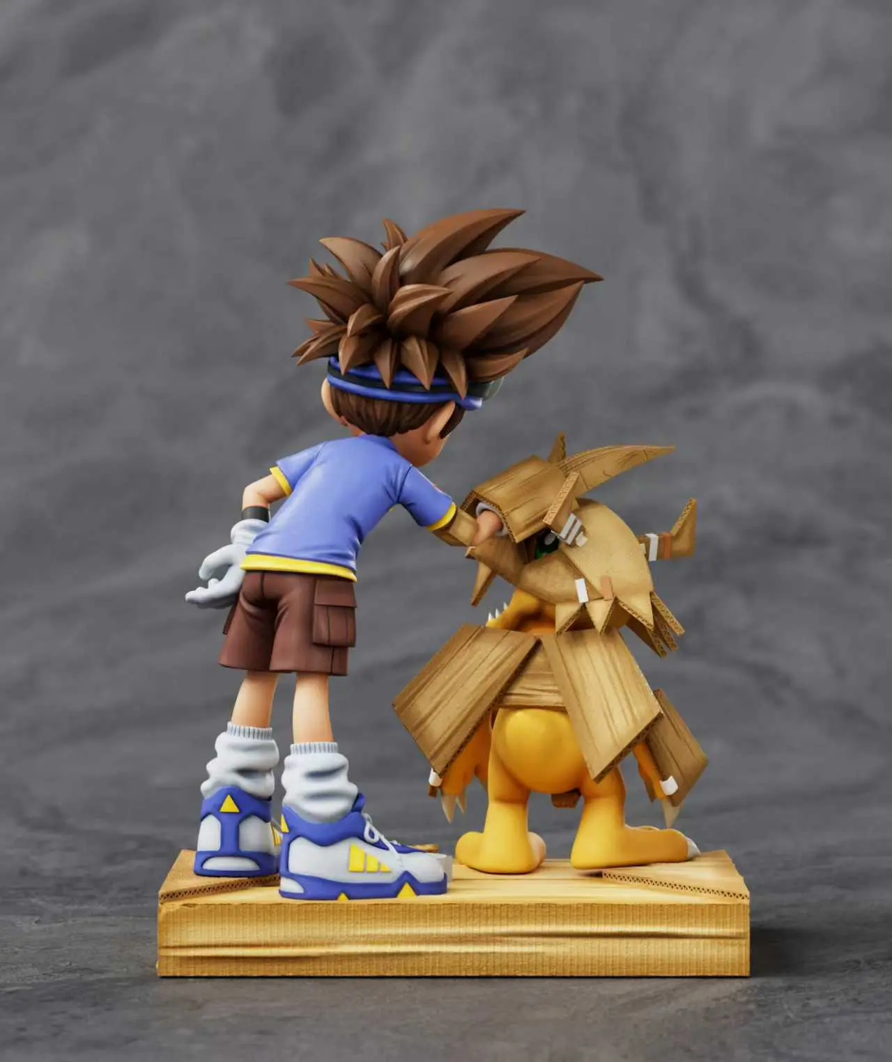 BACKLIGHTING Studio - Digimon Taichi X Agumon Statue