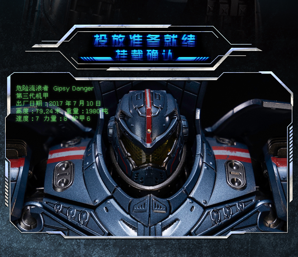 Resonance Pacific Rim Danger Wanderer Diecast Action Figure (Licensed) -GONG Studio