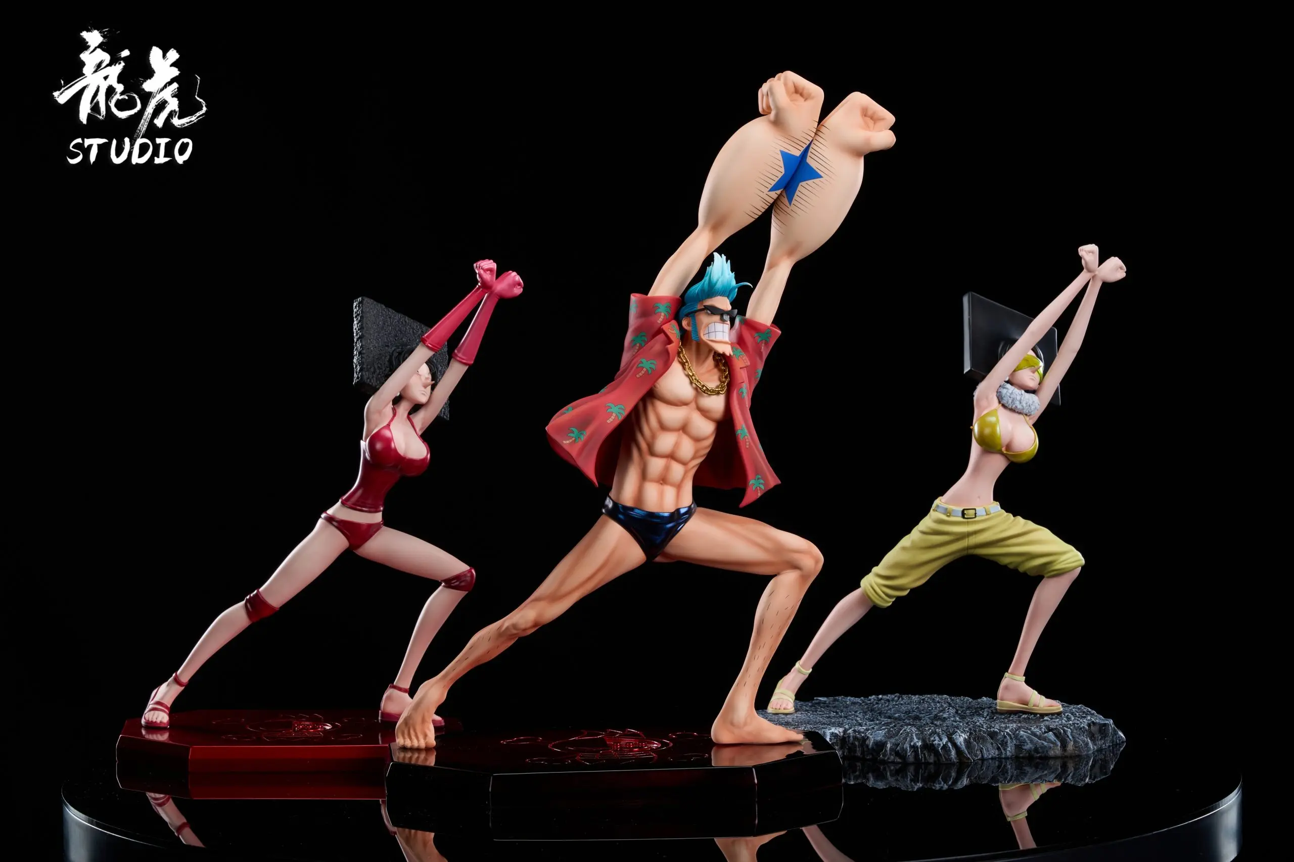 Long Hu Studio - One Piece Super Cube Sisters Statue(GK)