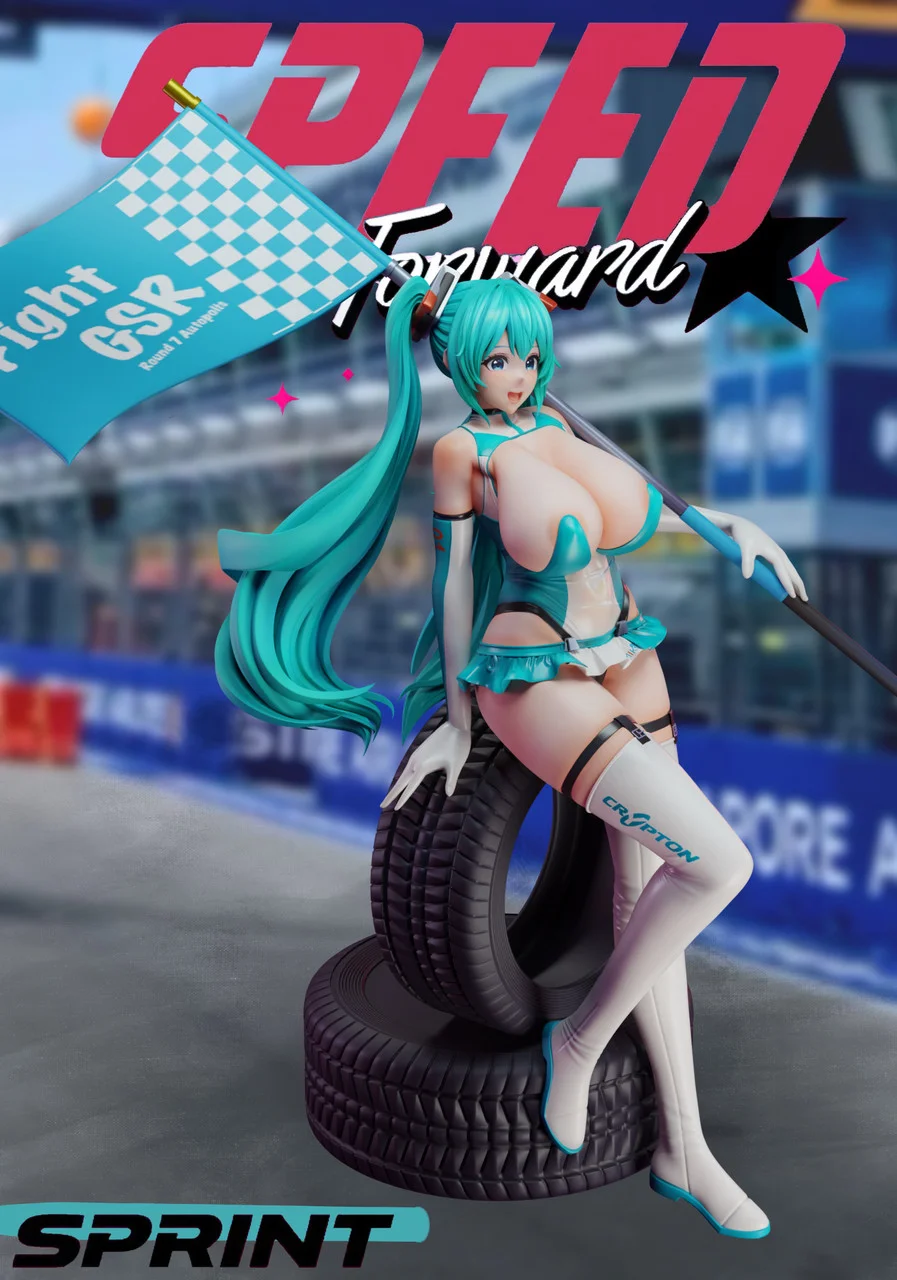 SC Studio - Racing Girl Hatsune Miku Statue 