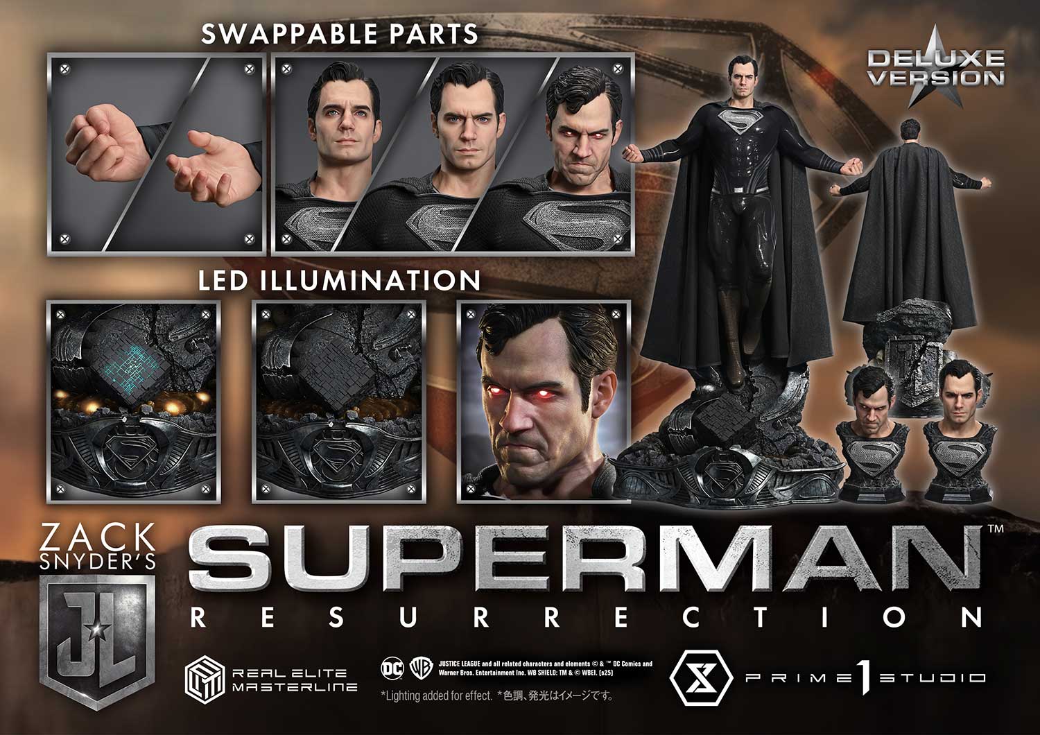 Prime 1Studio, 1/3 Justice League Zack version Superman Nightmare color version, GK, pre-sale