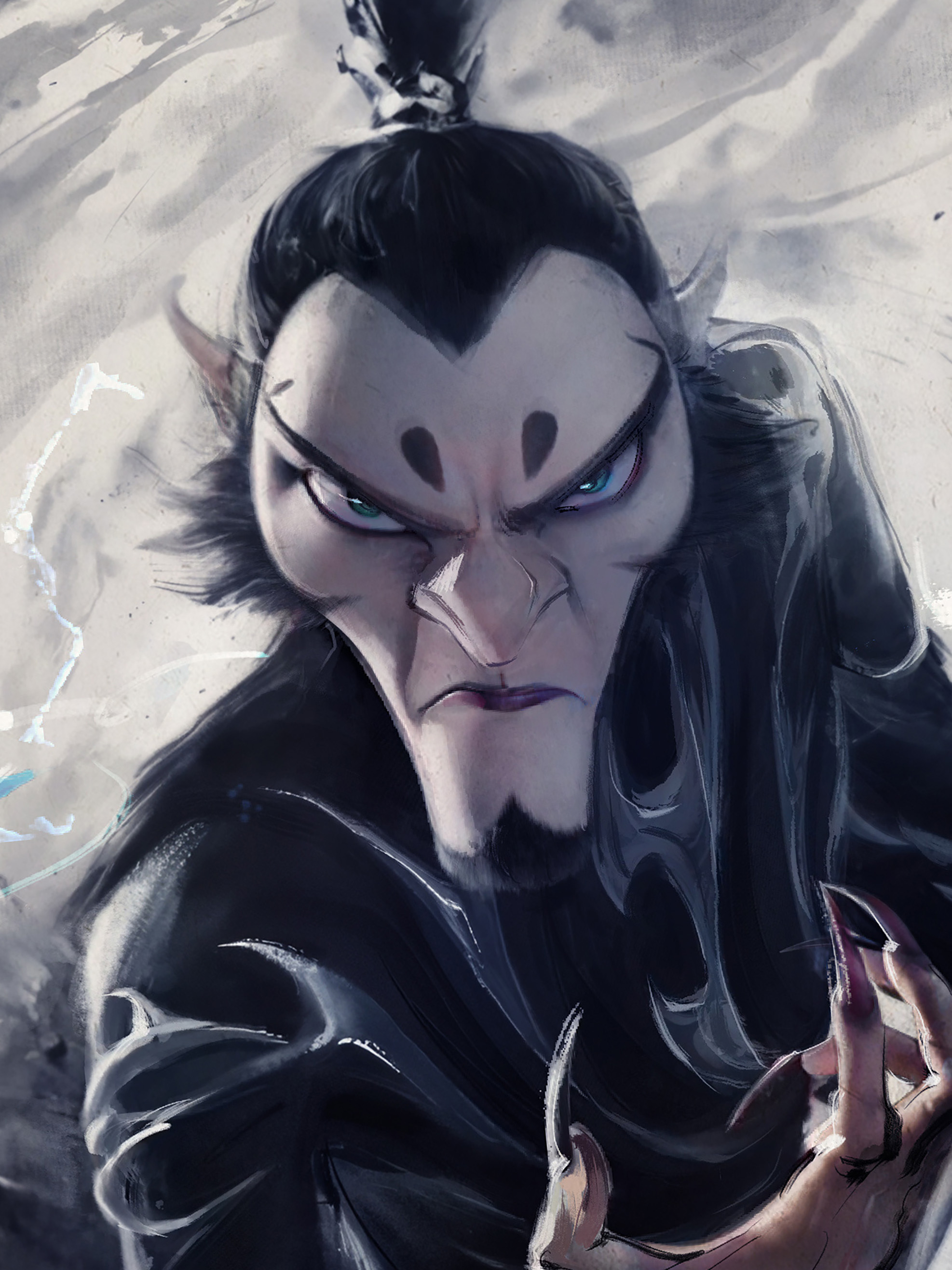 Starry sky Shen Gongbao Ao Guang Nezha The Devil Boy Conquers the Dragon King decorative painting in stock-KWII-GK