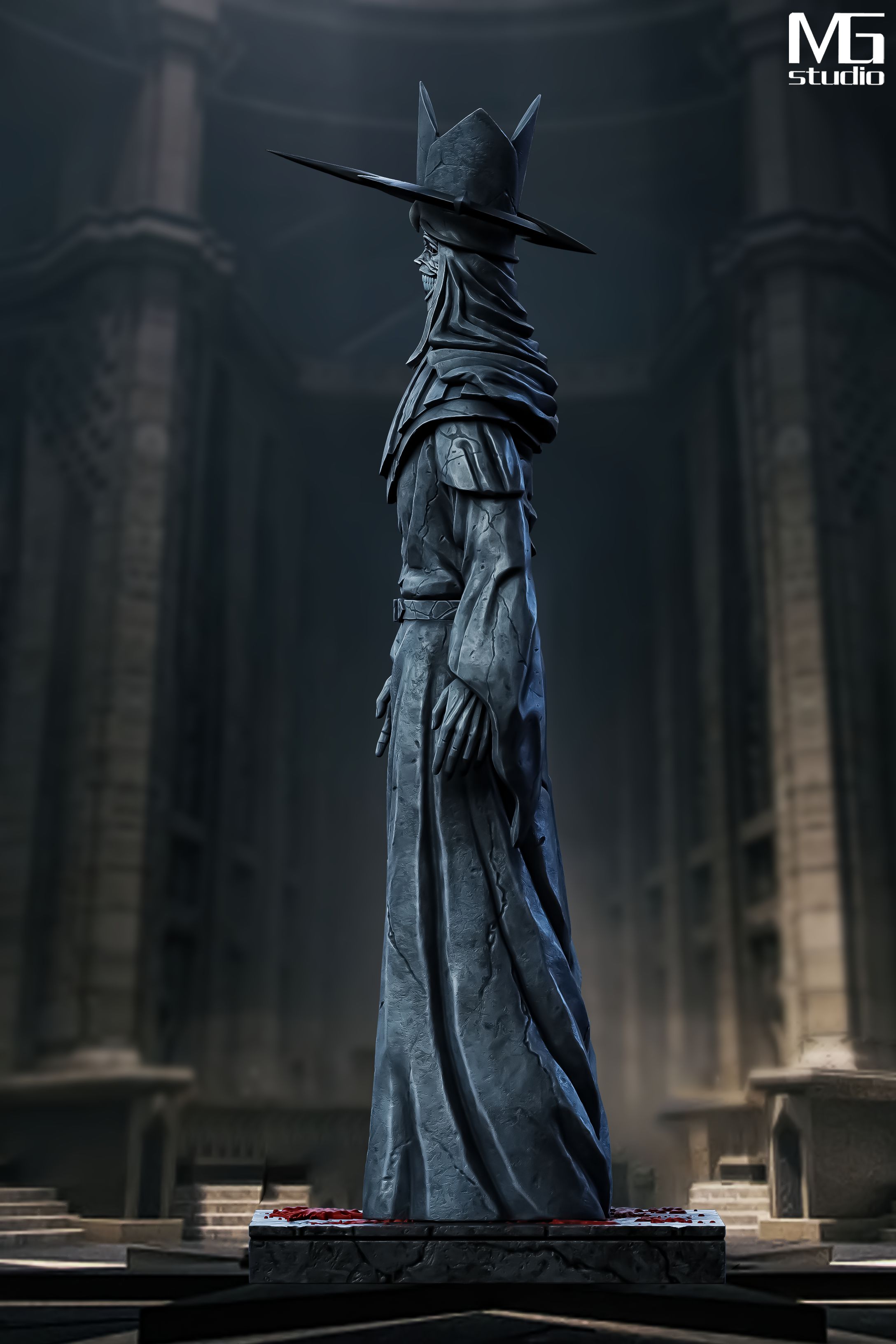 Pre-sale Standing stone statue BOSS size Height 50cm, width 23cm, depth 20cm。（GK）-KWII-GK