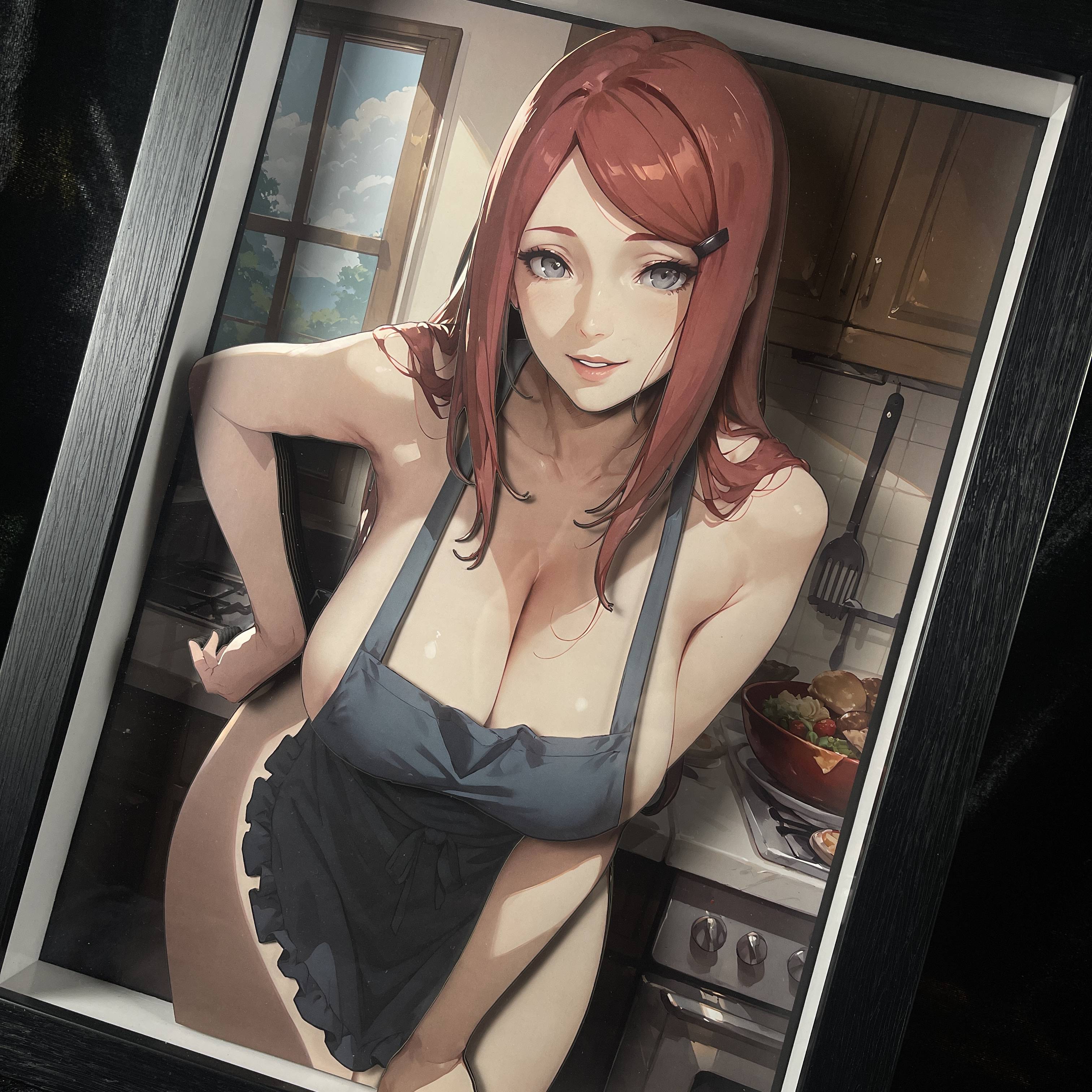 B&W Studio Uzumaki Kushina 3D Decorative Painting In stock