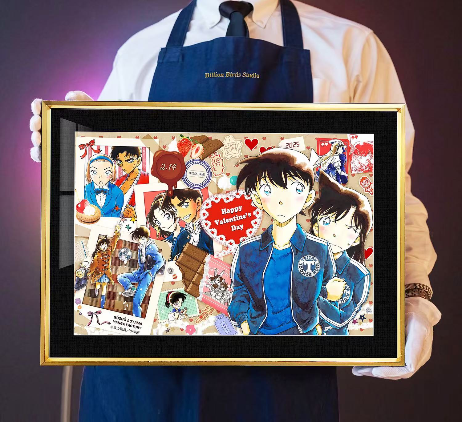 Detective Conan, Xiaolan, Shinichi, Valentine's Day, Kaito Kid, Nap Blanket, Carpet Decoration Painting, In Stock-KWII-GK