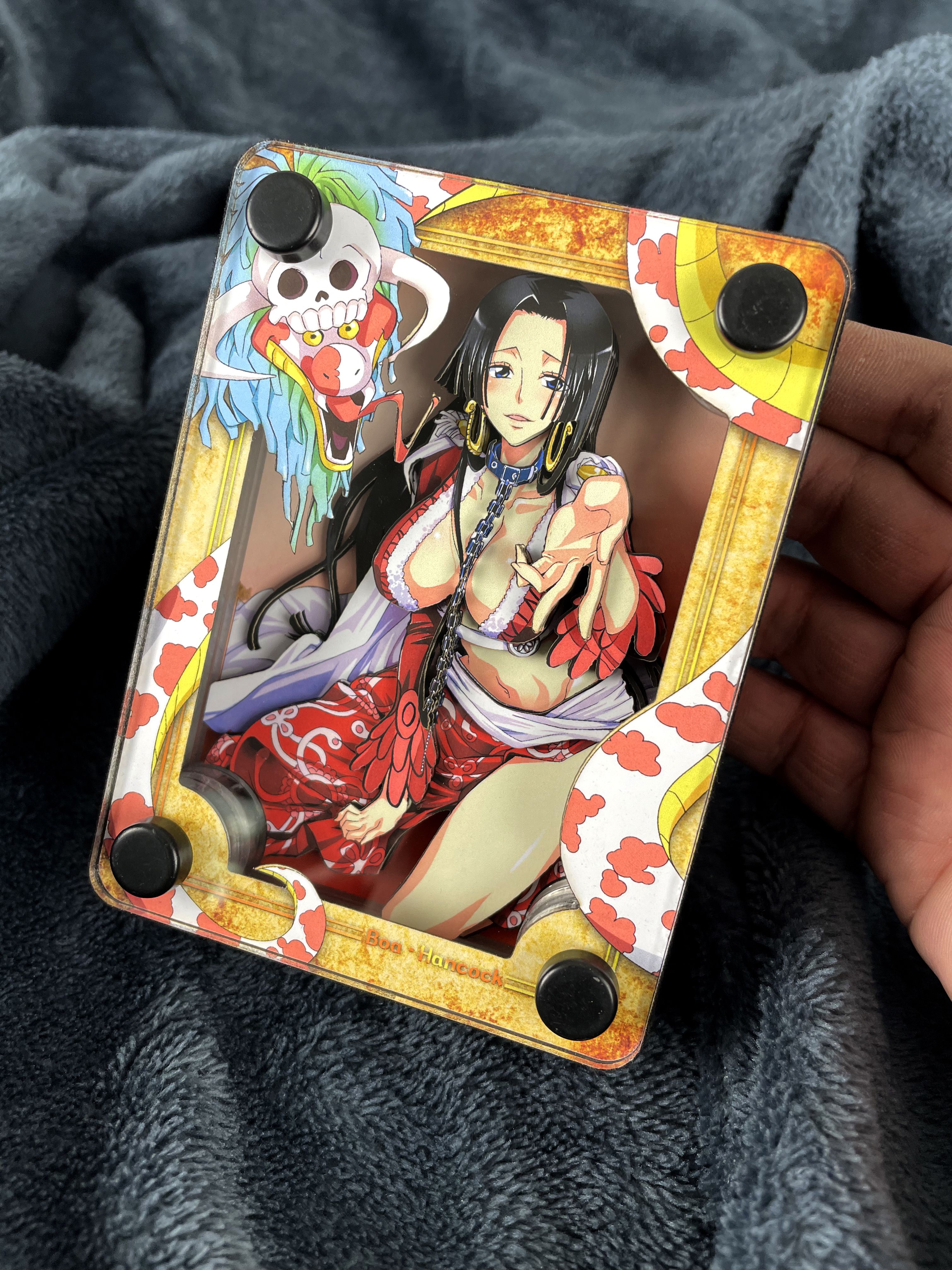 One Piece Queen Boa Han Cook Salome Bad Snake Second Edition 3D Acrylic Brick Display, In Stock