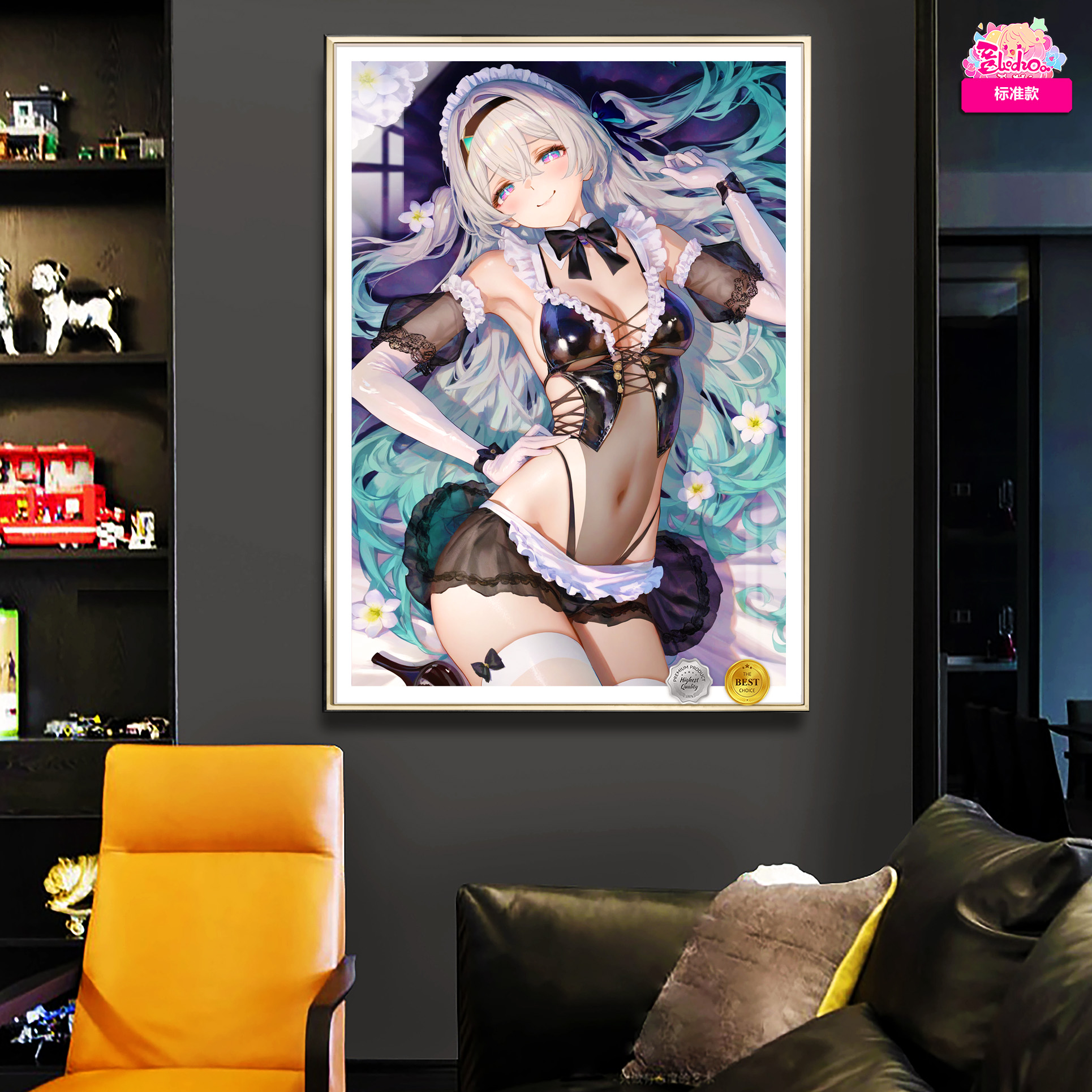 Yingchen Maid Firefly Decorative Painting, A Miao Painting Society, in stock