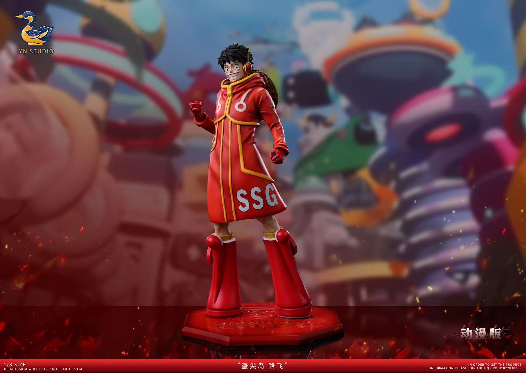 One Piece, Egg Island Fourth Luffy, 1/8 scale YN-Studio, statue GK pre-sale