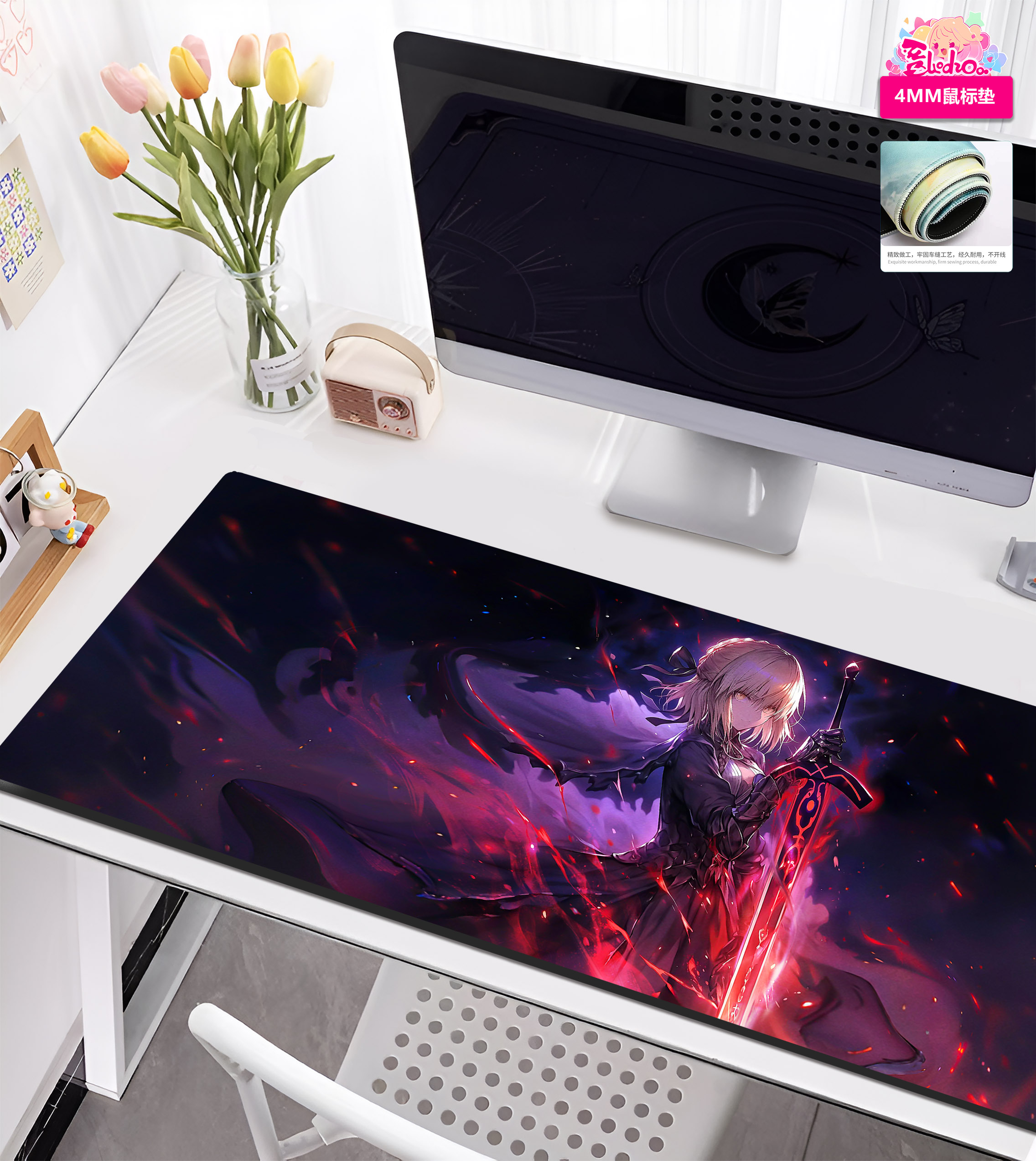 In stock New 8k ultra-large ultra-clear decorative painting Title of work Bloodstained Sky My King Saber-KWII-GK