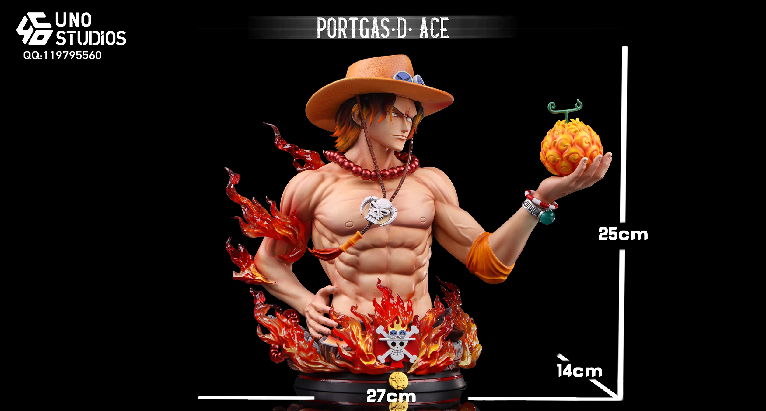[Pre-sale] One Piece Ace Tabletop Bust [Work]: 1/4 Ace Bust (GK)