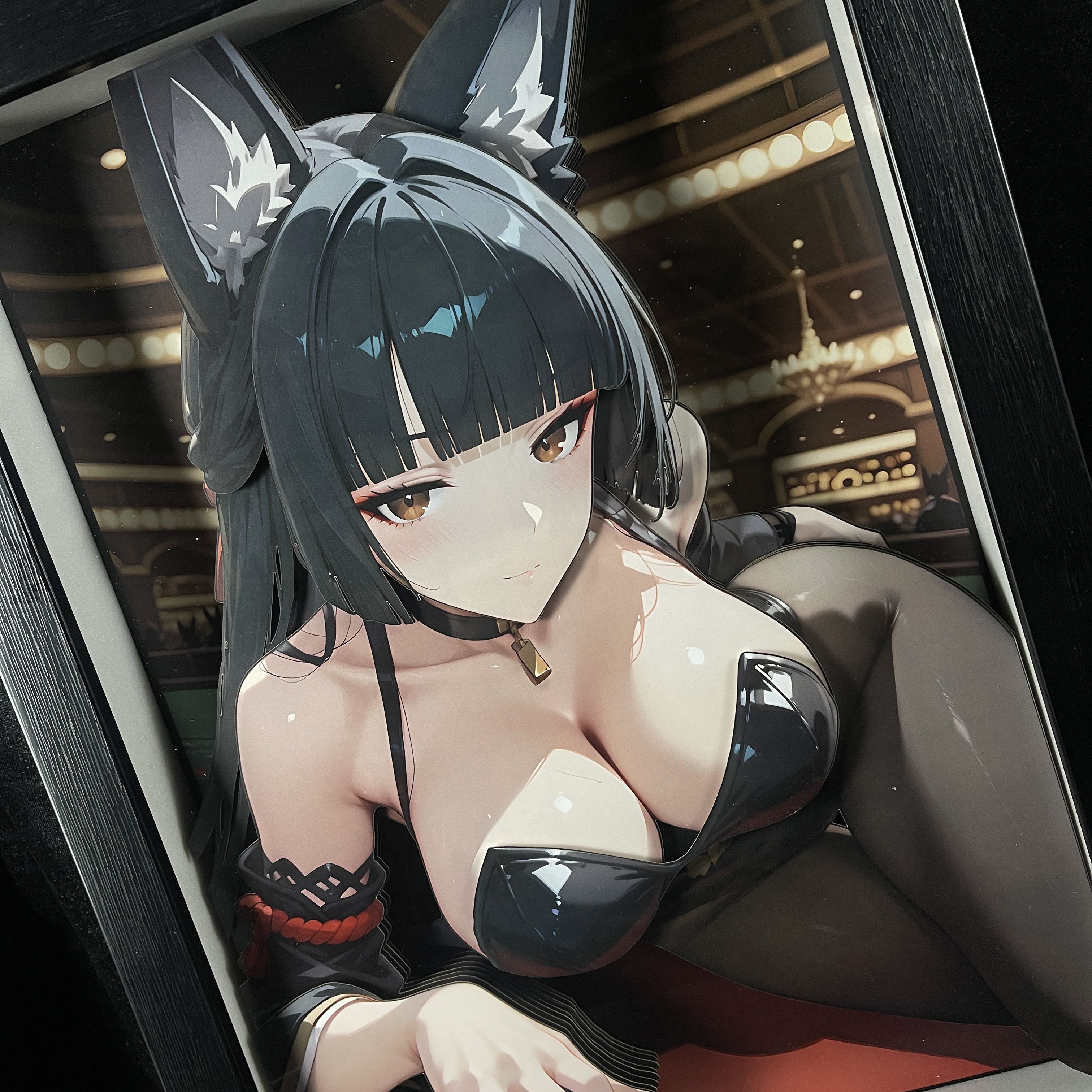 In stock  MHY Girls series 3D decorative painting, the third installment, Hoshimi Miyabi Size 46cm*34cm*5cm-KWII-GK