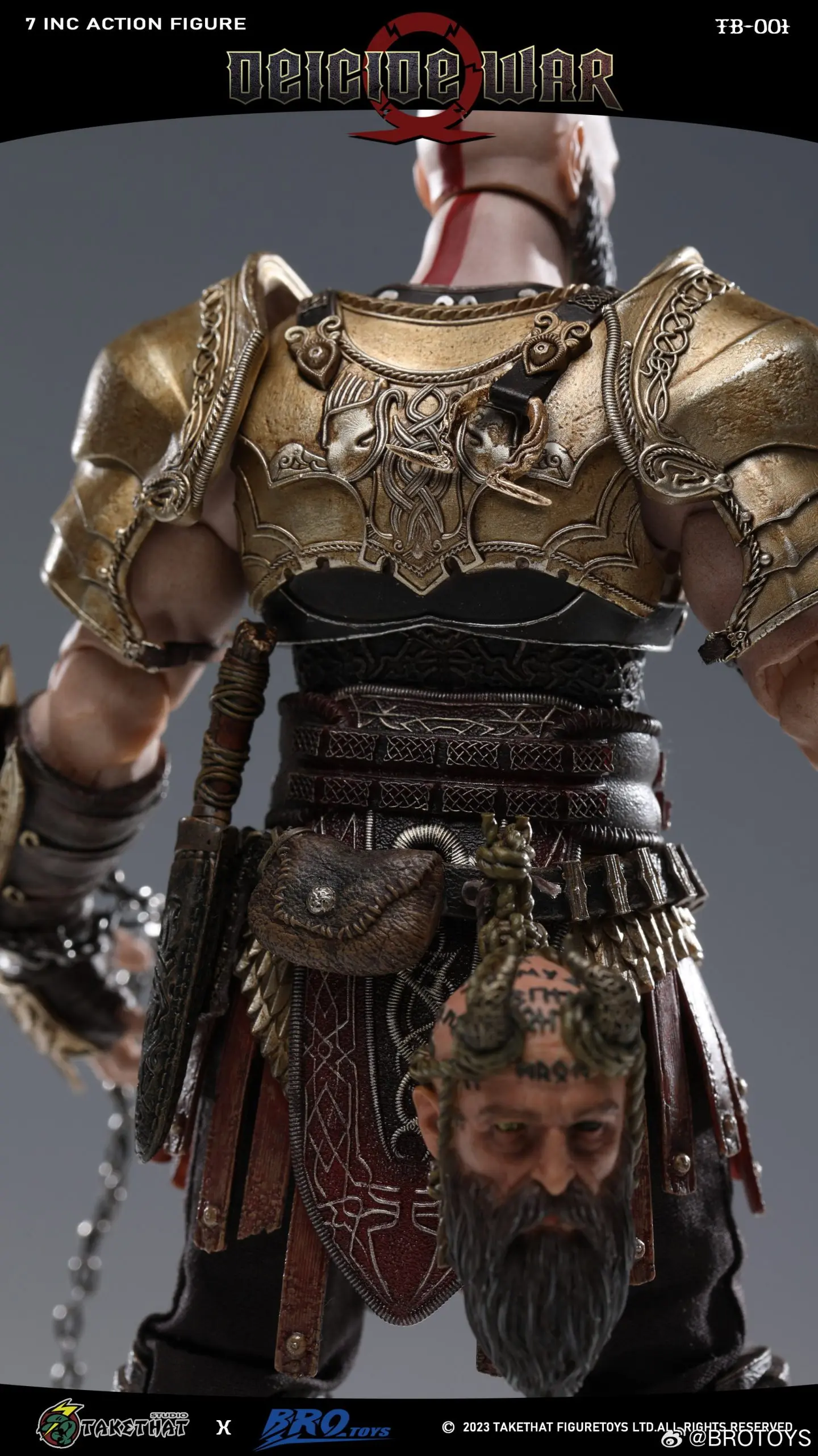 God of War Kratos ACTION FIGURE DEICIDE WAR DELUXE EDITION TB001 -Brotoys Studio & TAKETHAT Studio