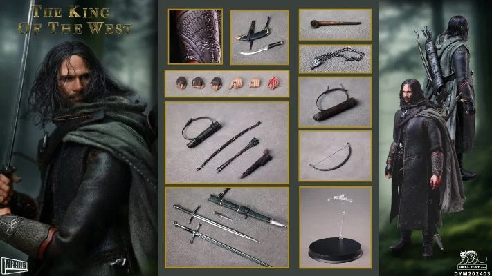 Original Lord of the Rings Aragorn DYM202403 1/12 Action Figure Statue(GK) )-Hell Cat Pre-sale