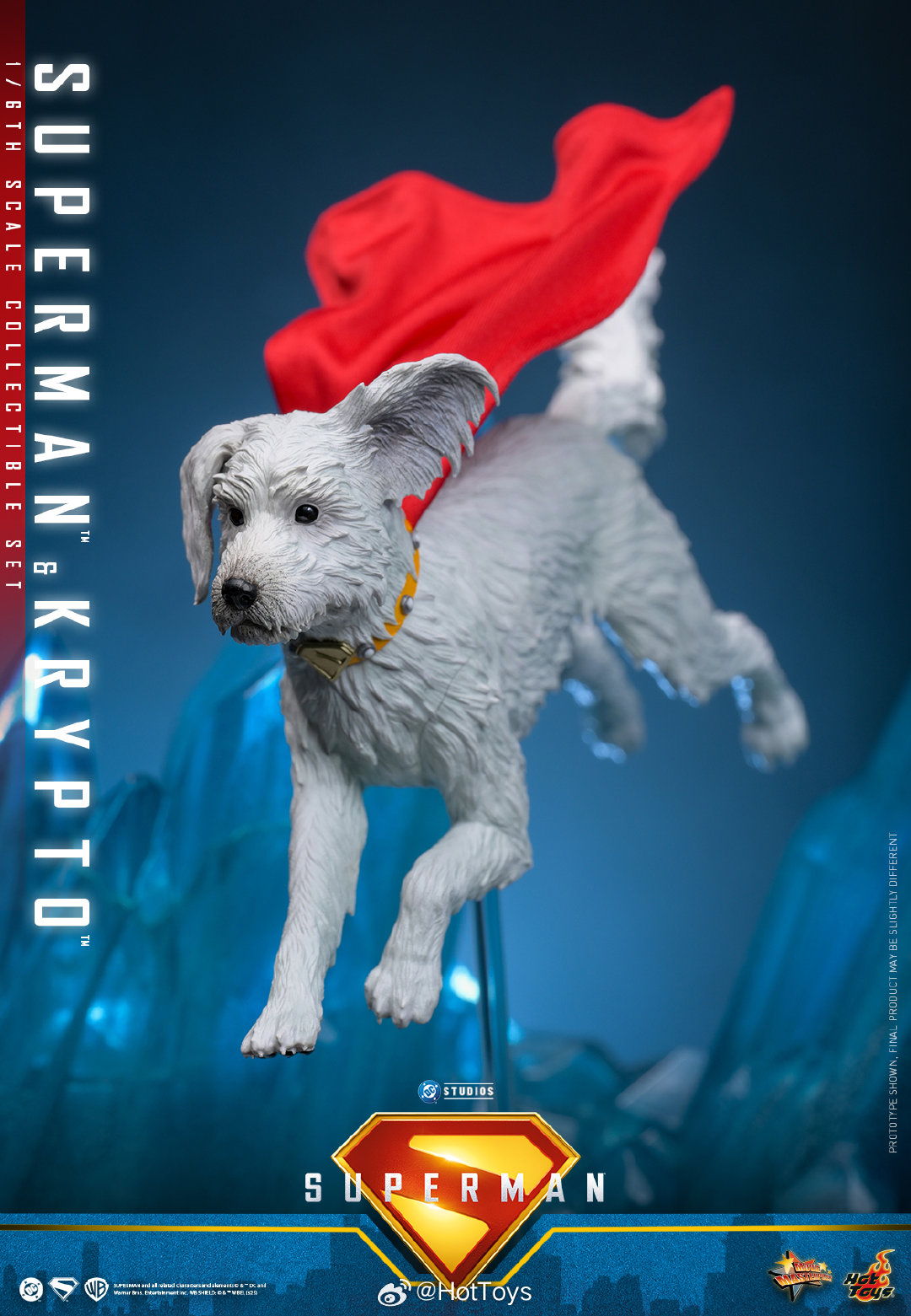 Superman & Krypto 1/6th scale Collectible Set MMS812 (Licensed) Statue(GK)-Hottoys
