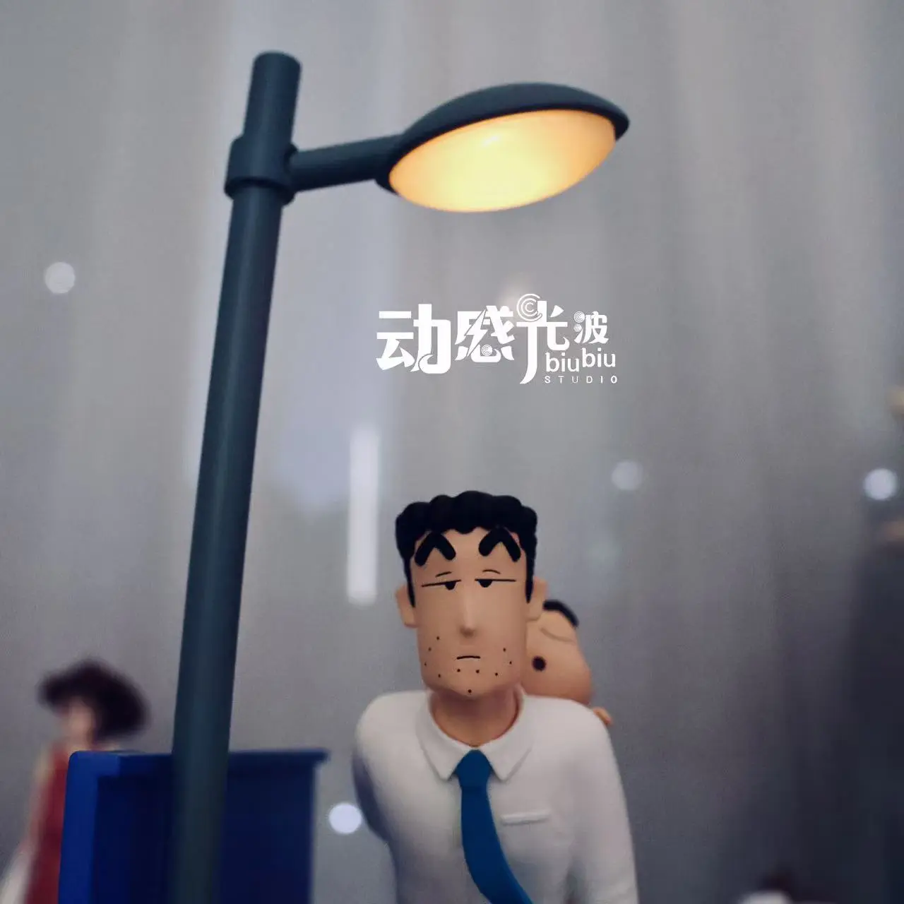 BiuBiu Studio - Crayon Shin-chan Scene Series #3 Hiroshi & Shinnosuke Statue(GK) 