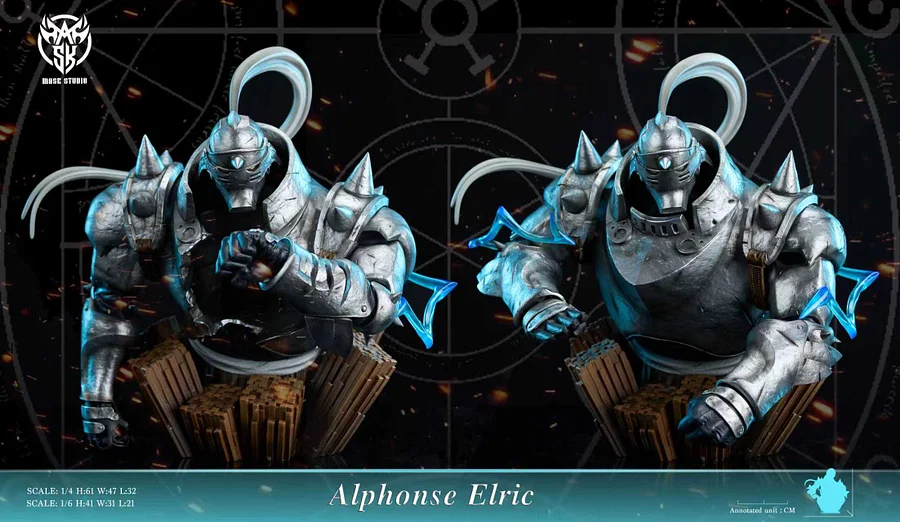 Mask Studio - Fullmetal Alchemist Alphonse with LED 1/6 & 1/4 Statue 
